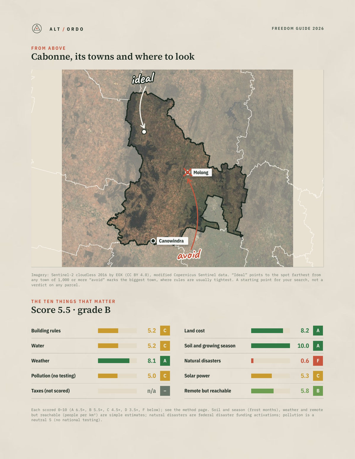 Cabonne, New South Wales Off-Grid Guide 2026 from above