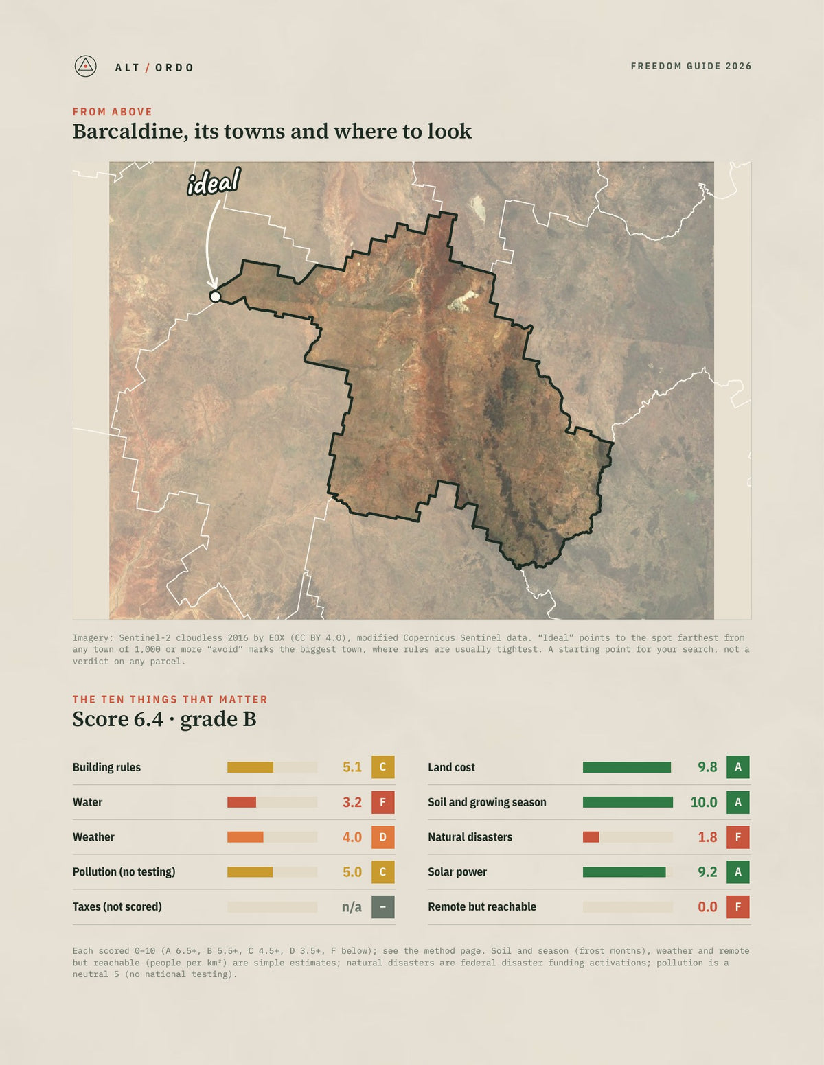 Barcaldine, Queensland Off-Grid Guide 2026 from above