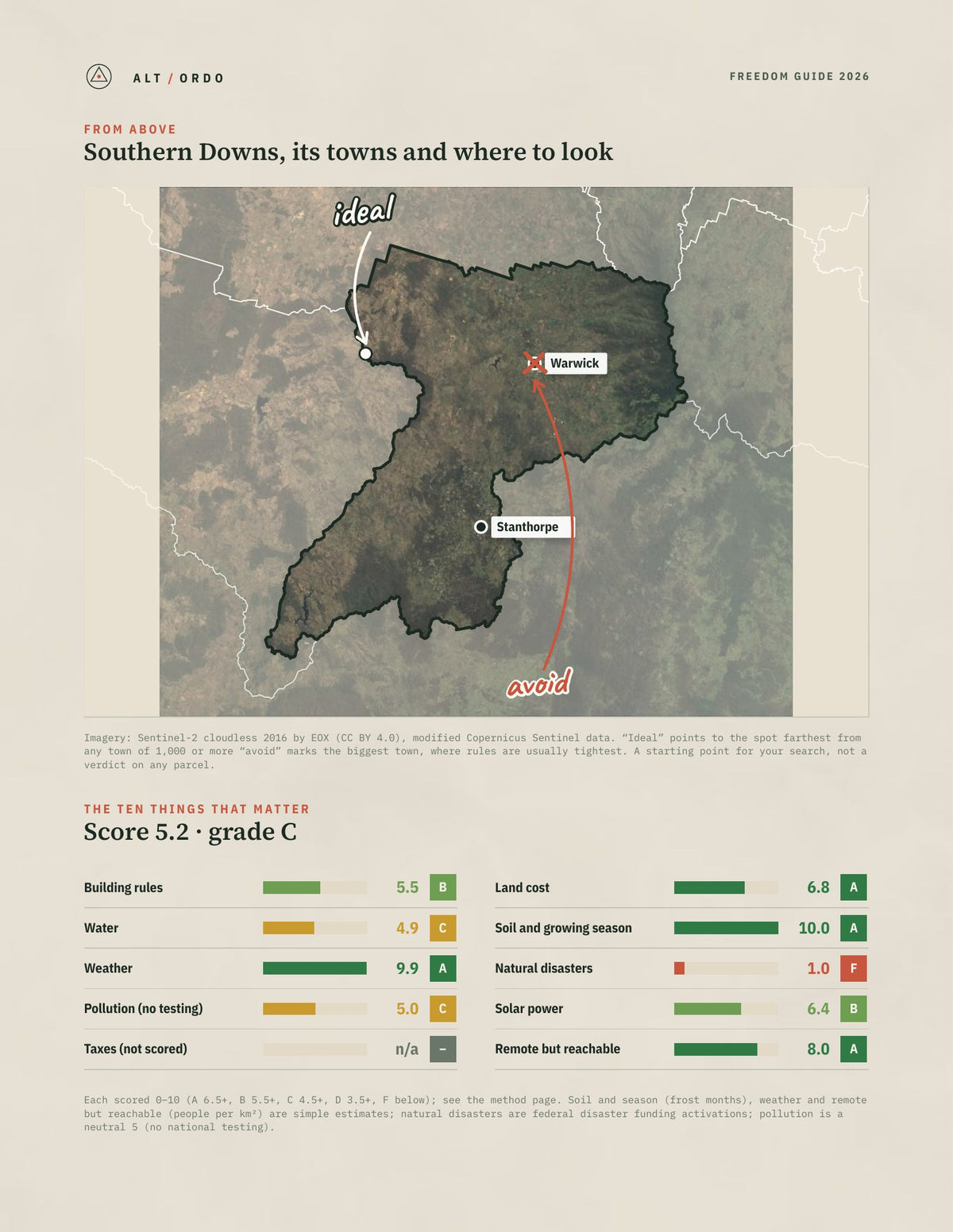 Southern Downs, Queensland Off-Grid Guide 2026 from above