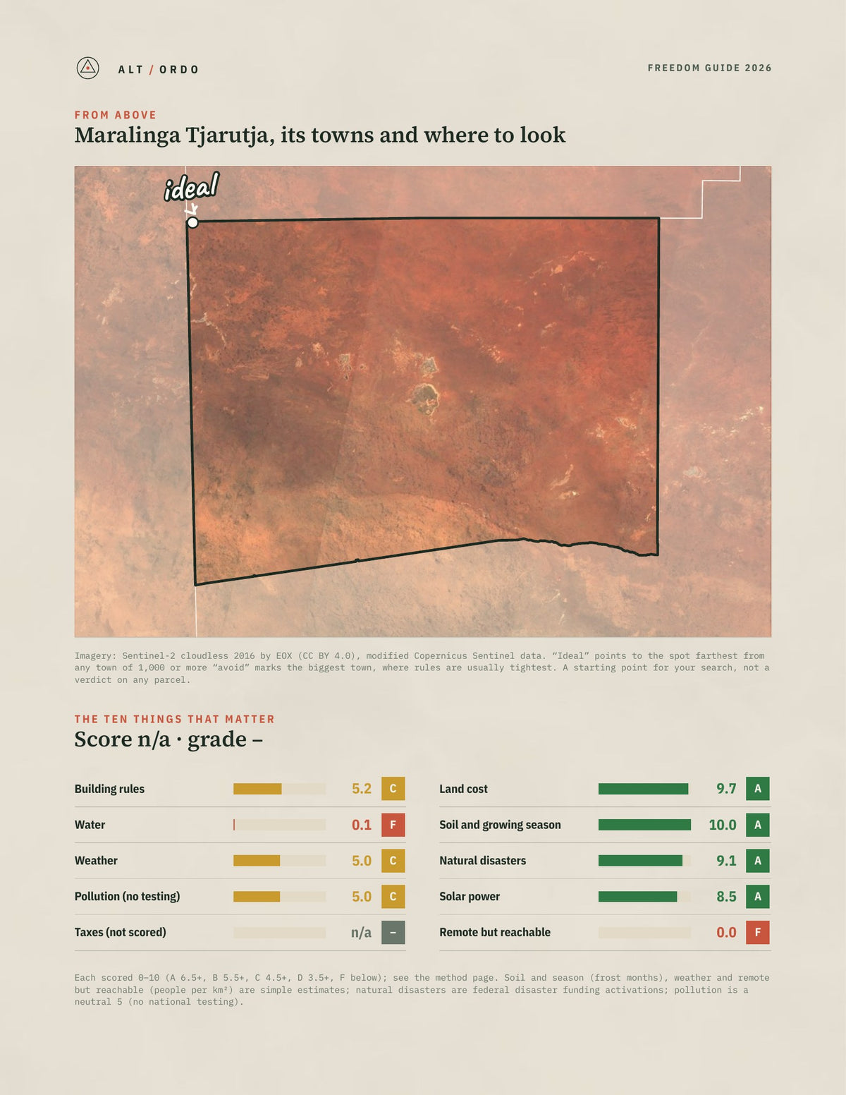 Maralinga Tjarutja, South Australia Off-Grid Guide 2026 from above