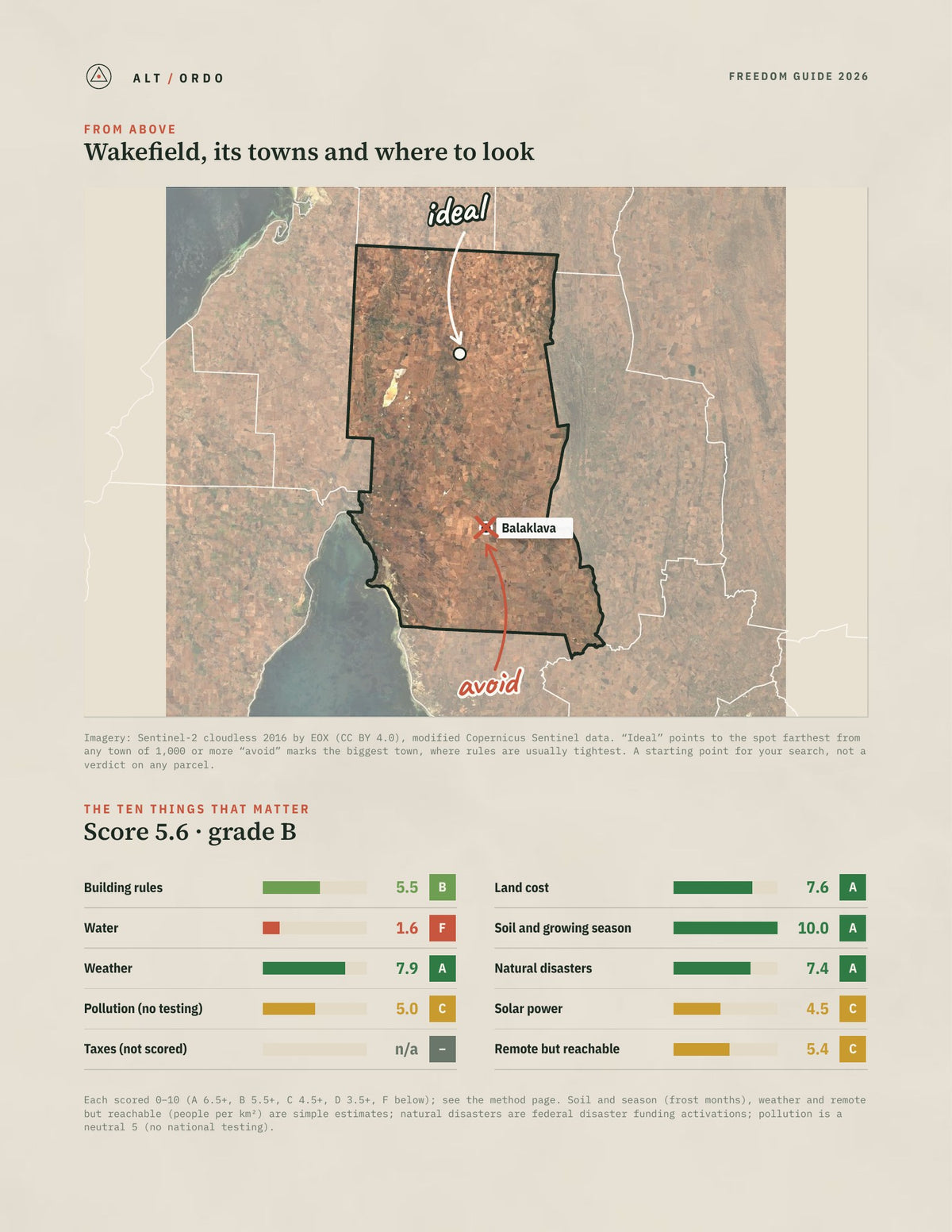 Wakefield, South Australia Off-Grid Guide 2026 from above