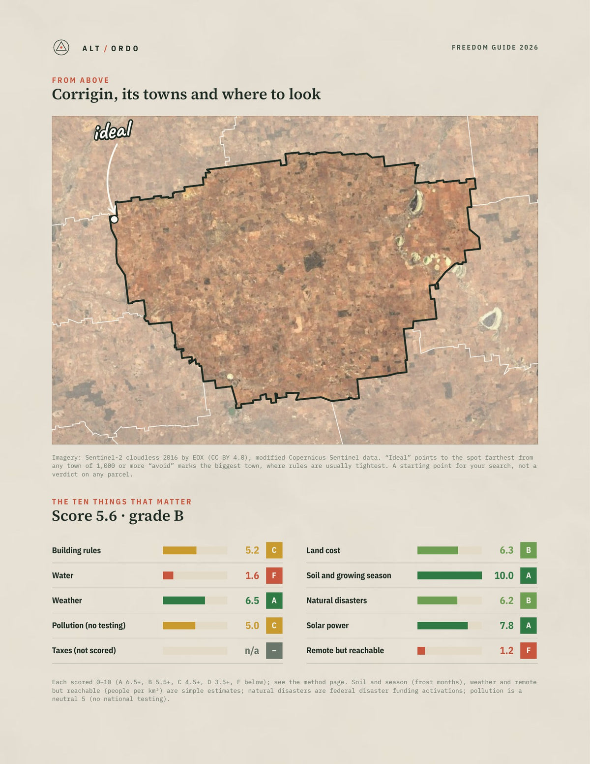 Corrigin, Western Australia Off-Grid Guide 2026 from above