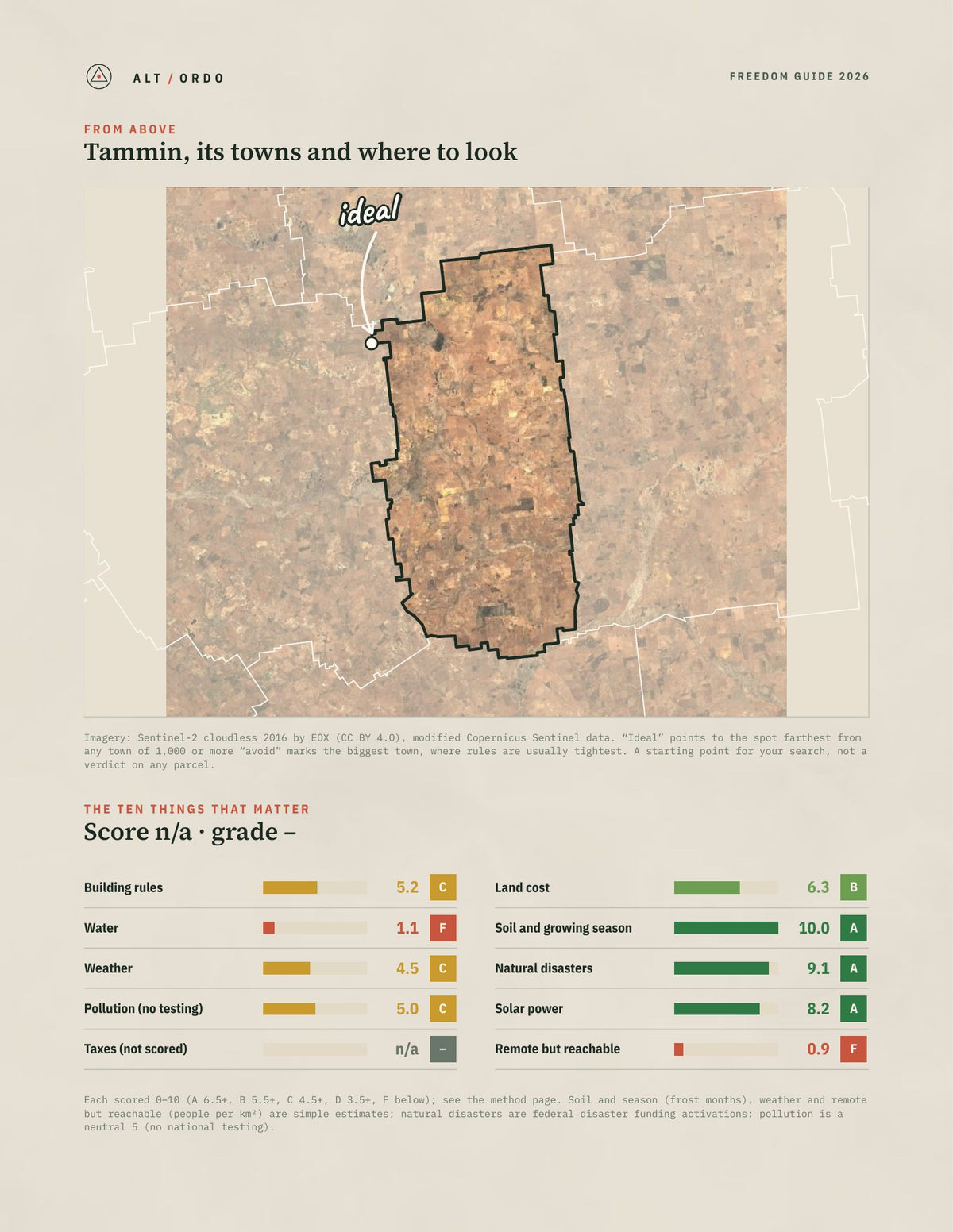 Tammin, Western Australia Off-Grid Guide 2026 from above