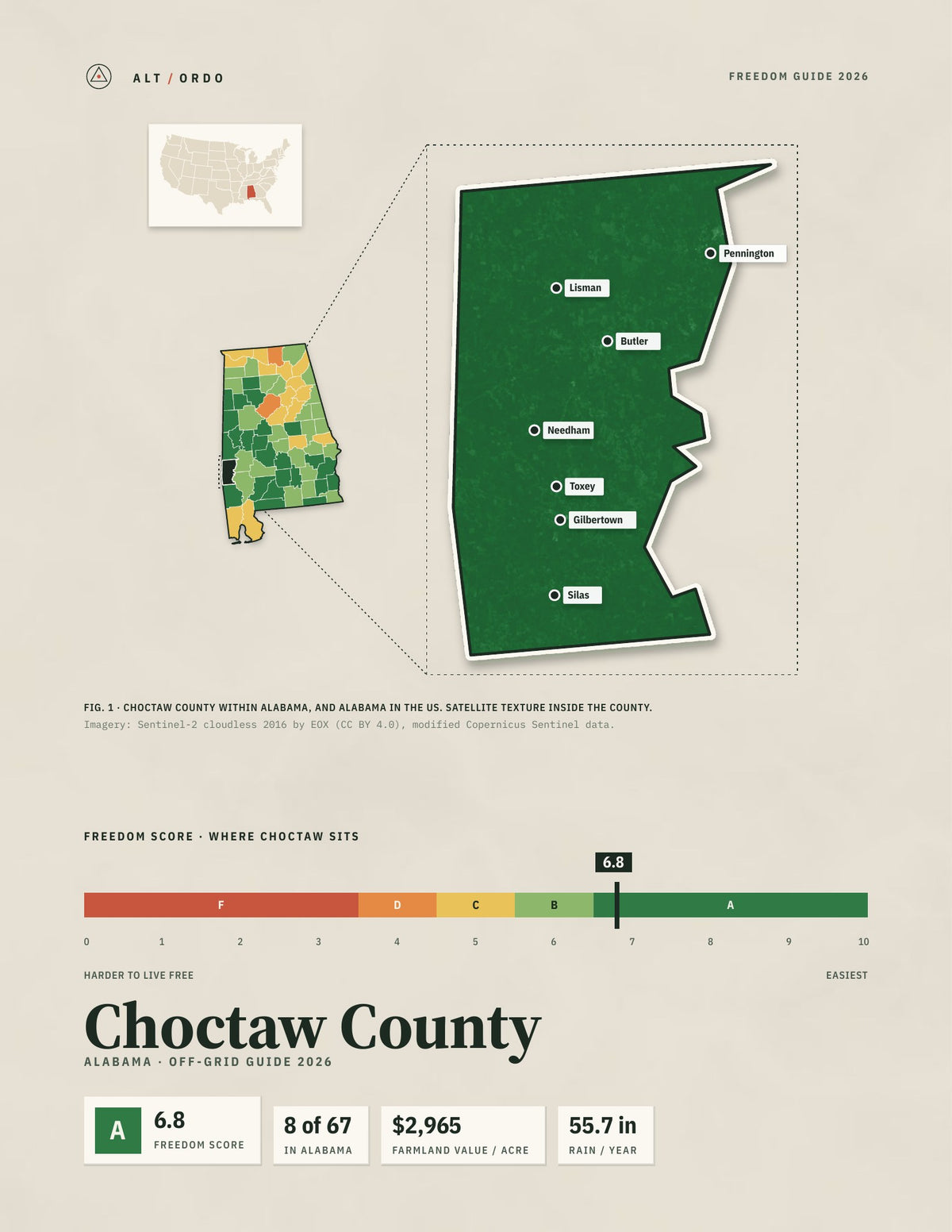 Choctaw County, Alabama Off-Grid Guide 2026