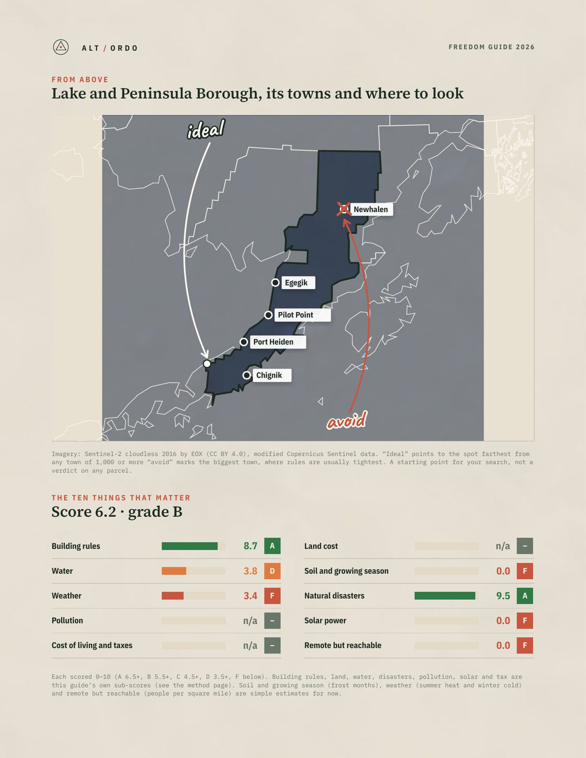 Lake and Peninsula Borough, Alaska Off-Grid Guide 2026 from above