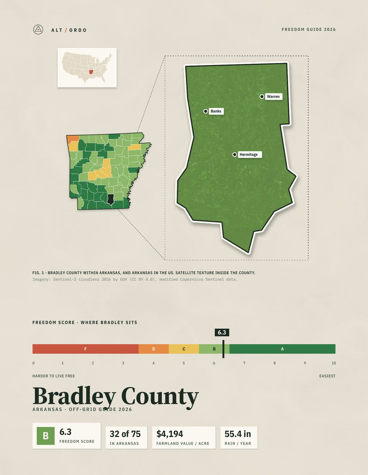 Bradley County, Arkansas Off-Grid Guide 2026