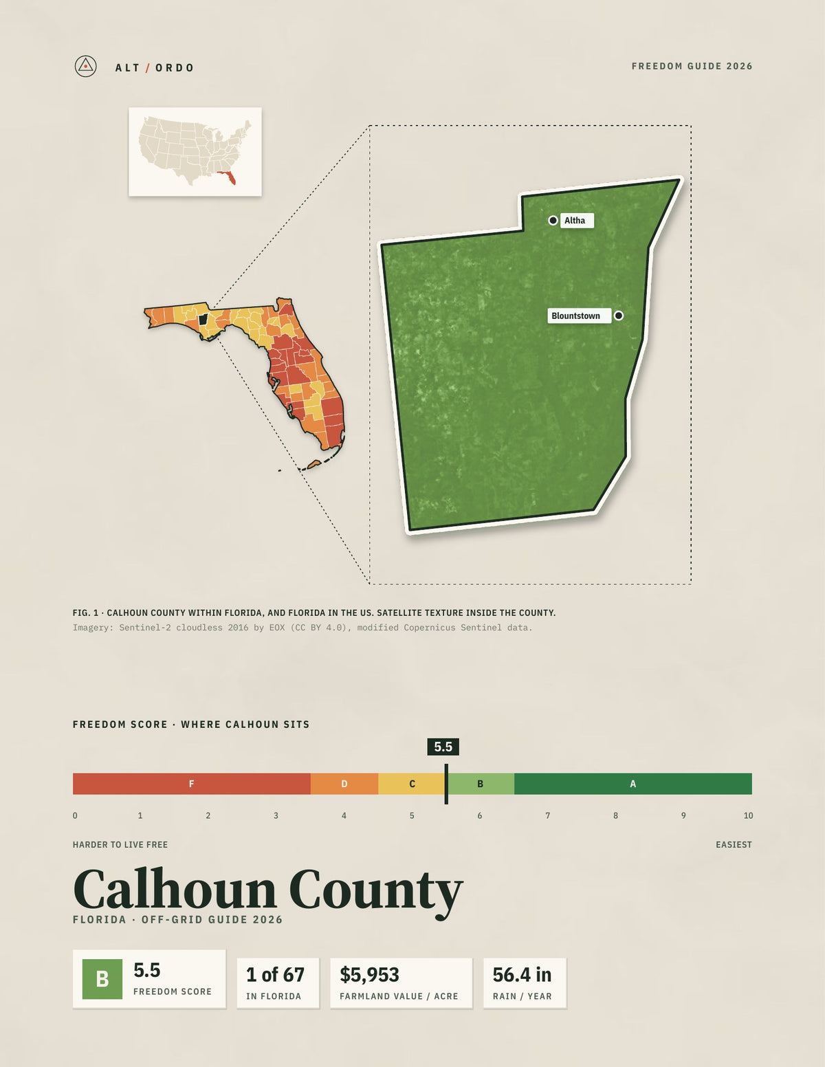 Calhoun County, Florida Off-Grid Guide 2026