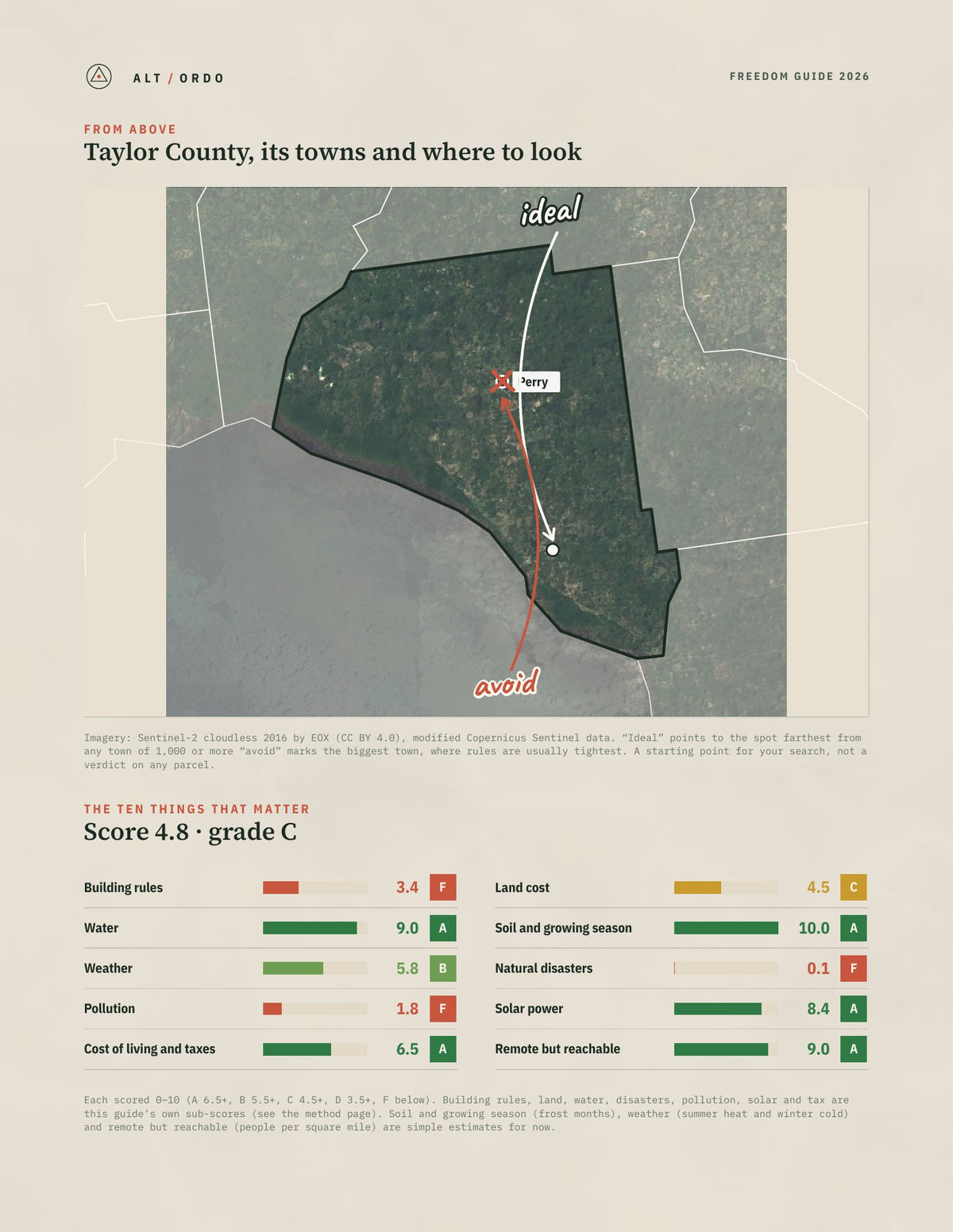 Taylor County, Florida Off-Grid Guide 2026 from above