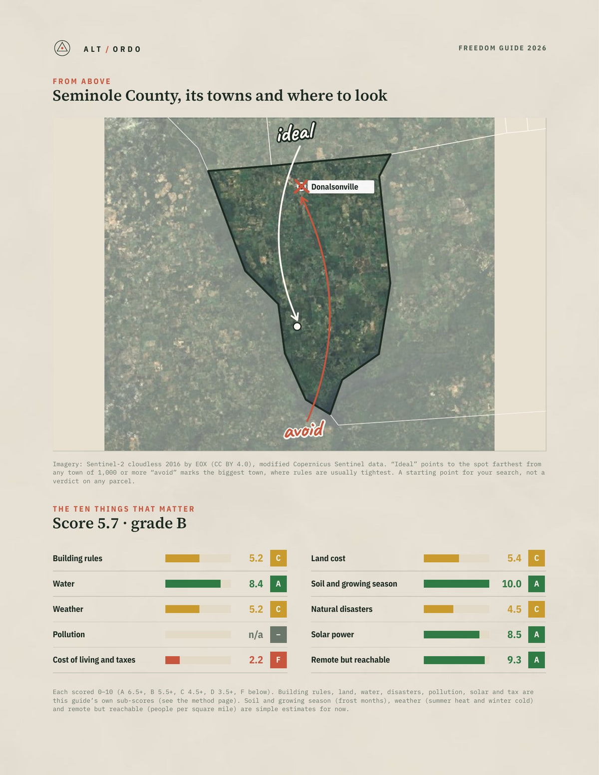 Seminole County, Georgia Off-Grid Guide 2026 from above