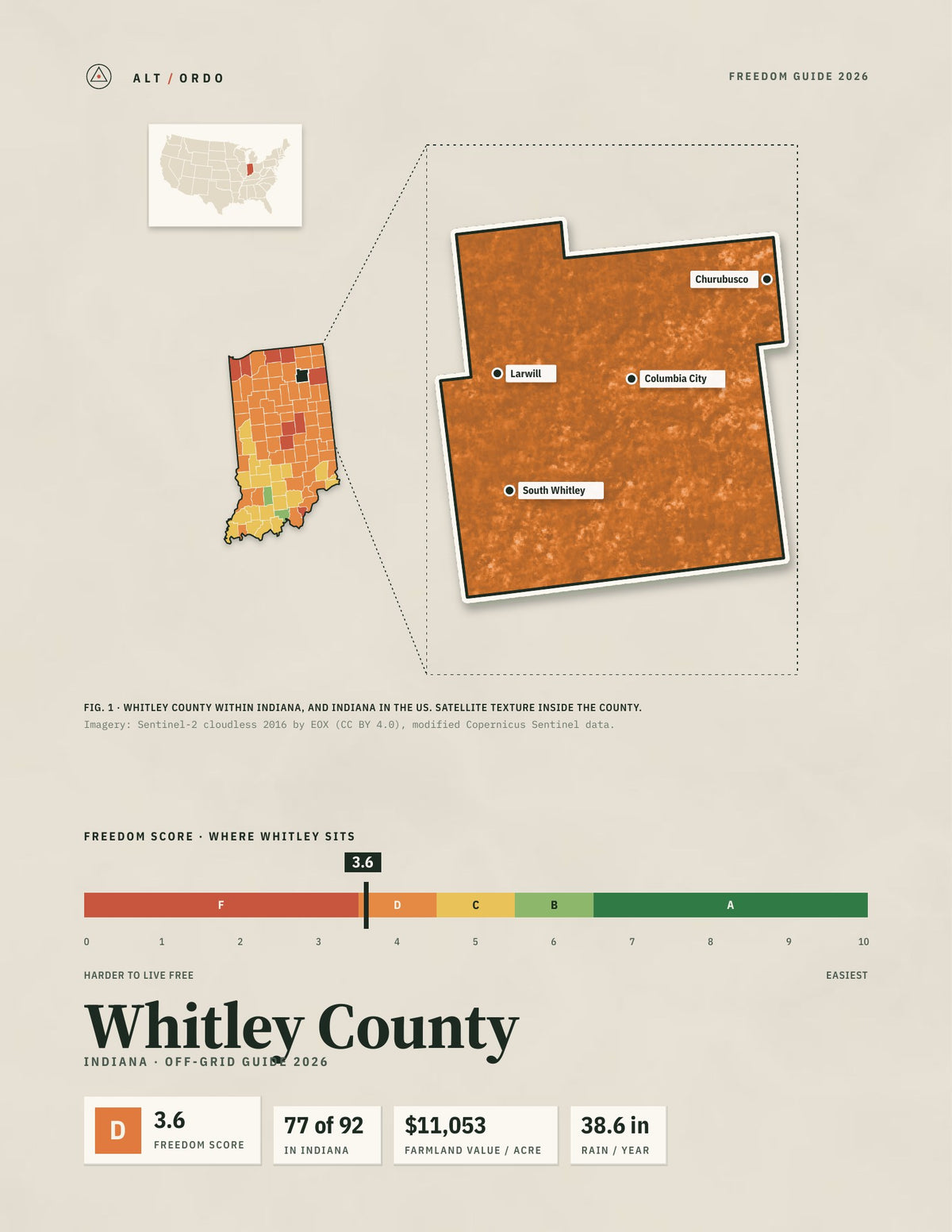 Whitley County, Indiana Off-Grid Guide 2026