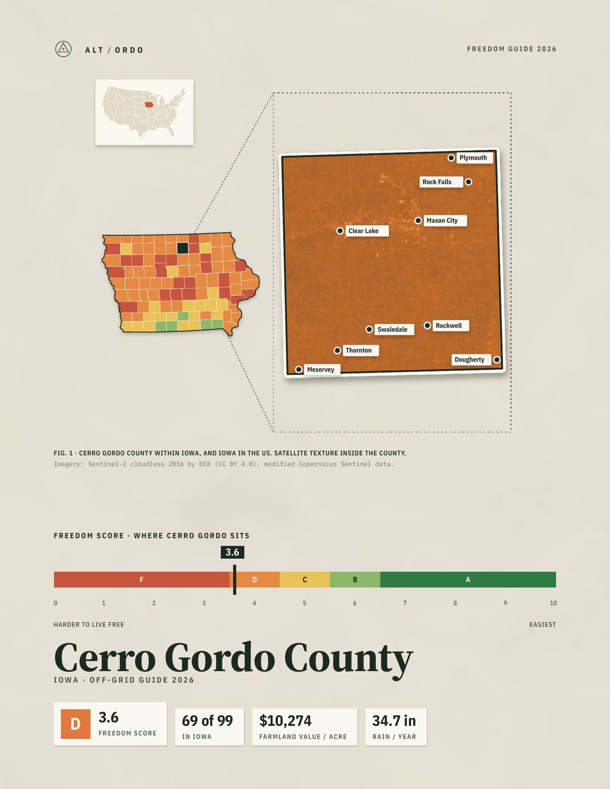 Cerro Gordo County, Iowa Off-Grid Guide 2026
