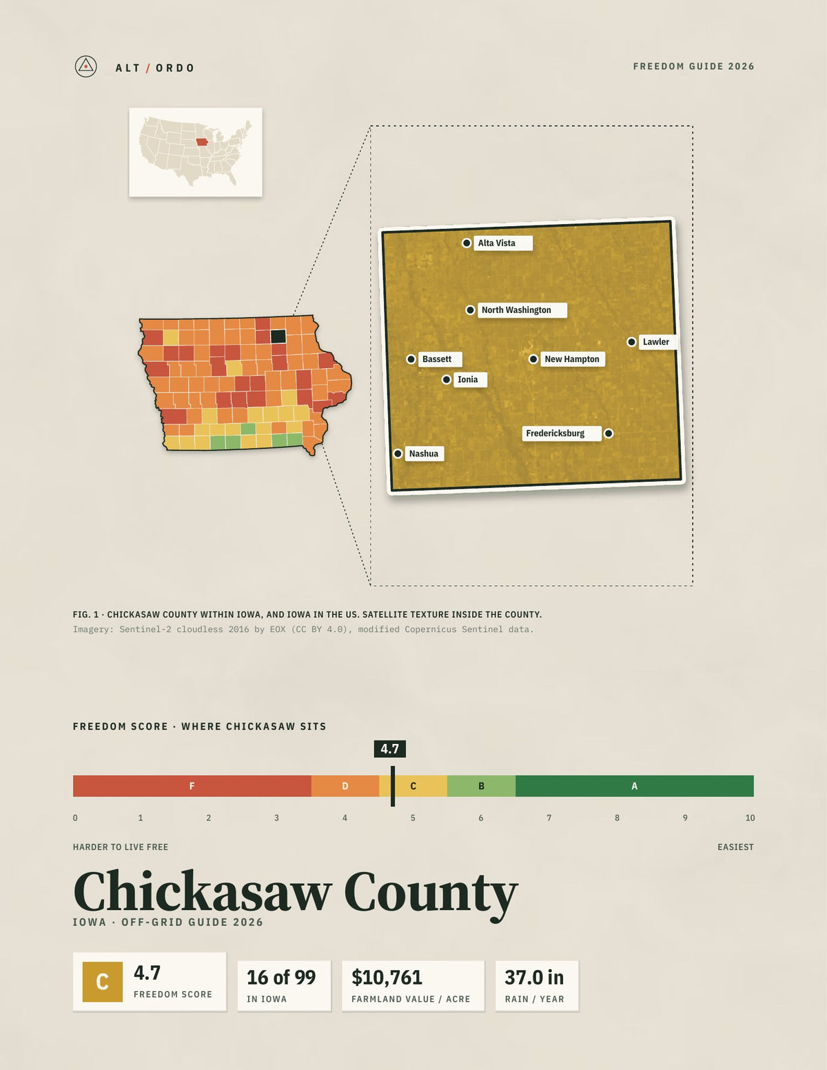 Chickasaw County, Iowa Off-Grid Guide 2026