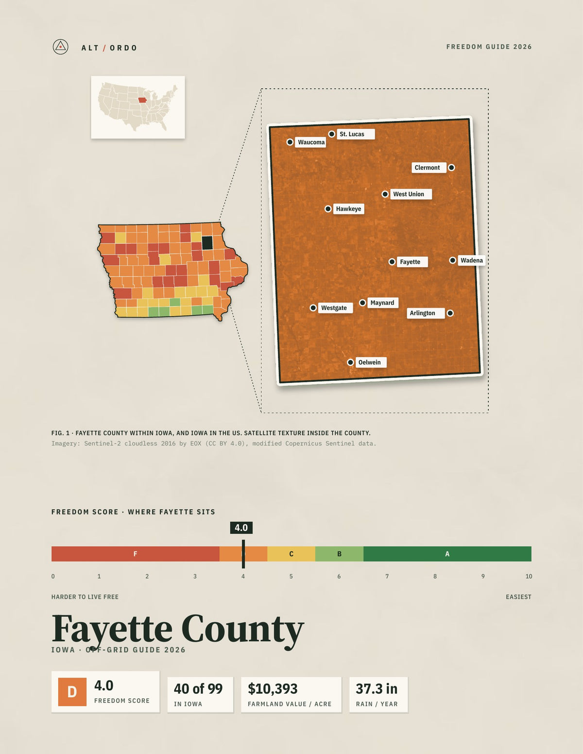 Fayette County, Iowa Off-Grid Guide 2026