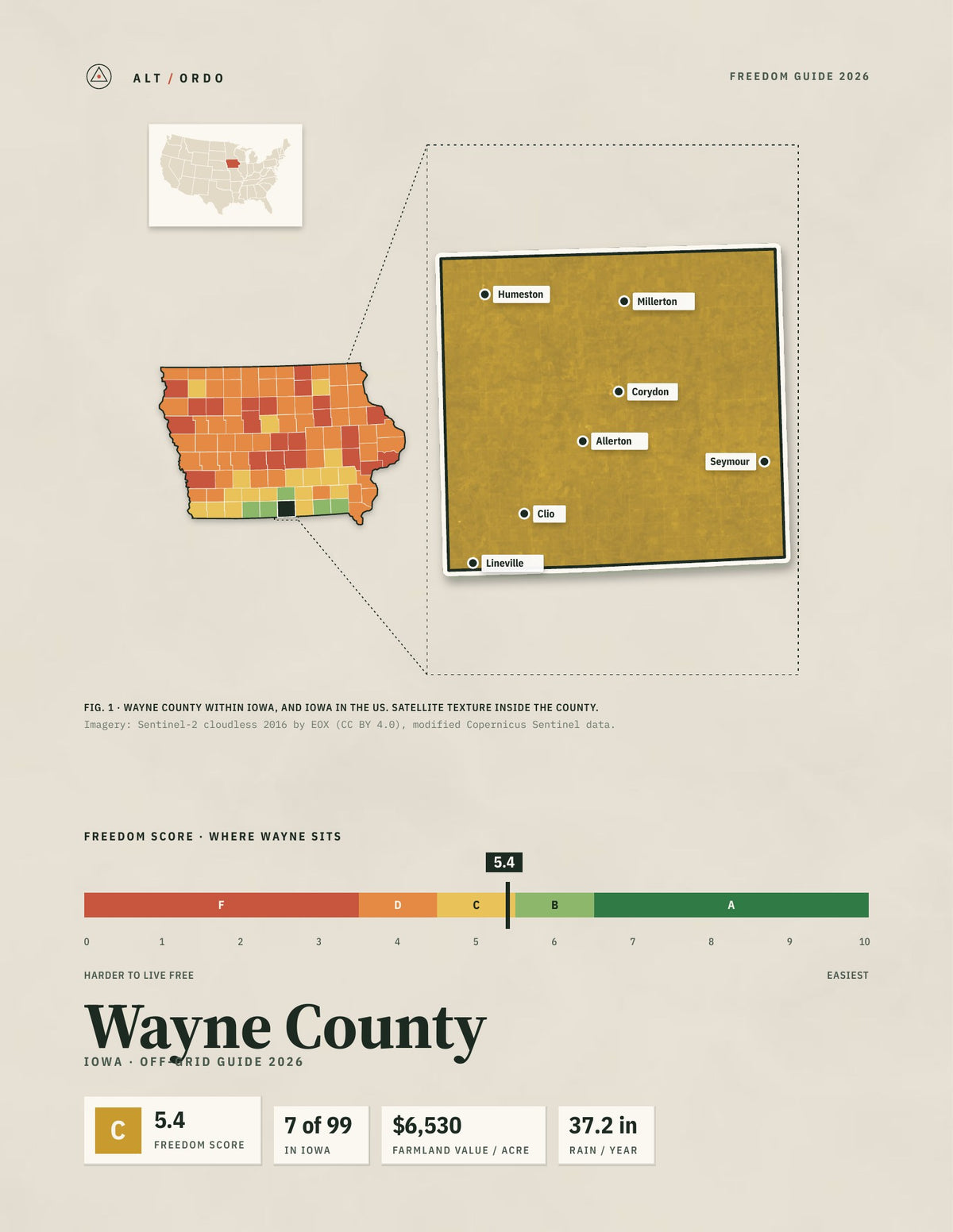 Wayne County, Iowa Off-Grid Guide 2026