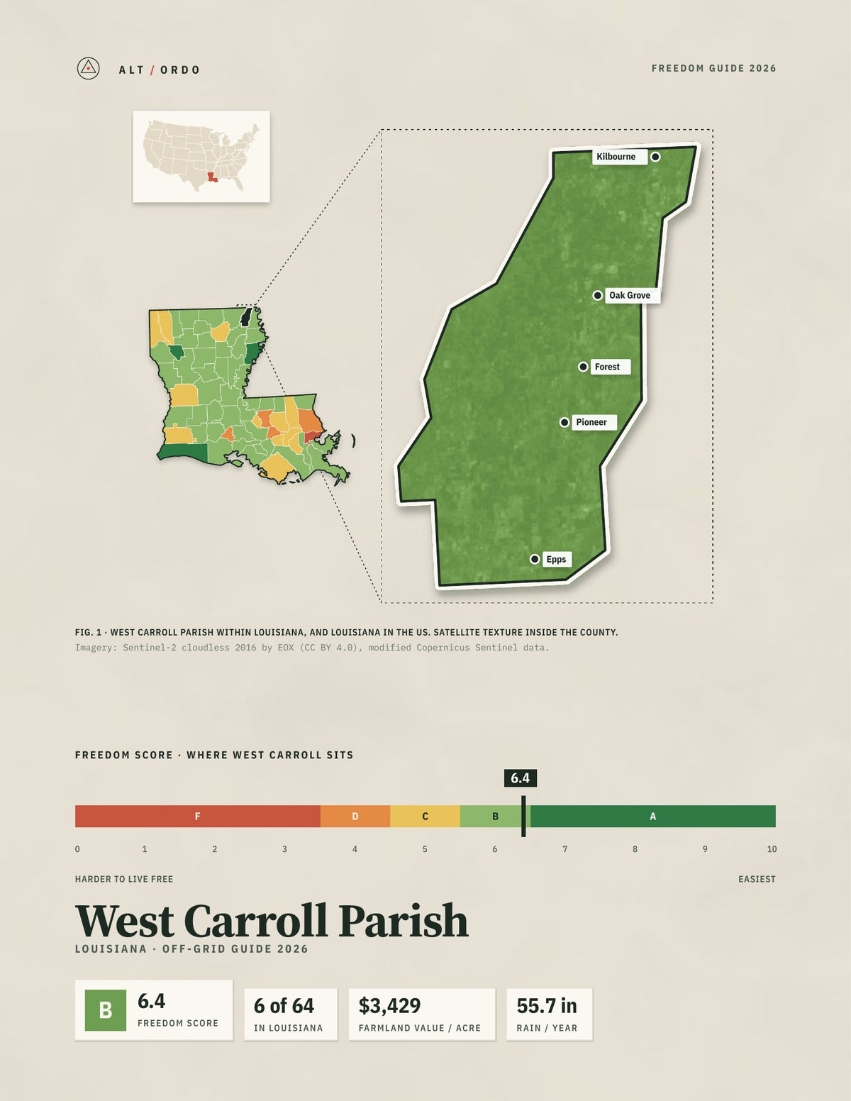 West Carroll Parish, Louisiana Off-Grid Guide 2026