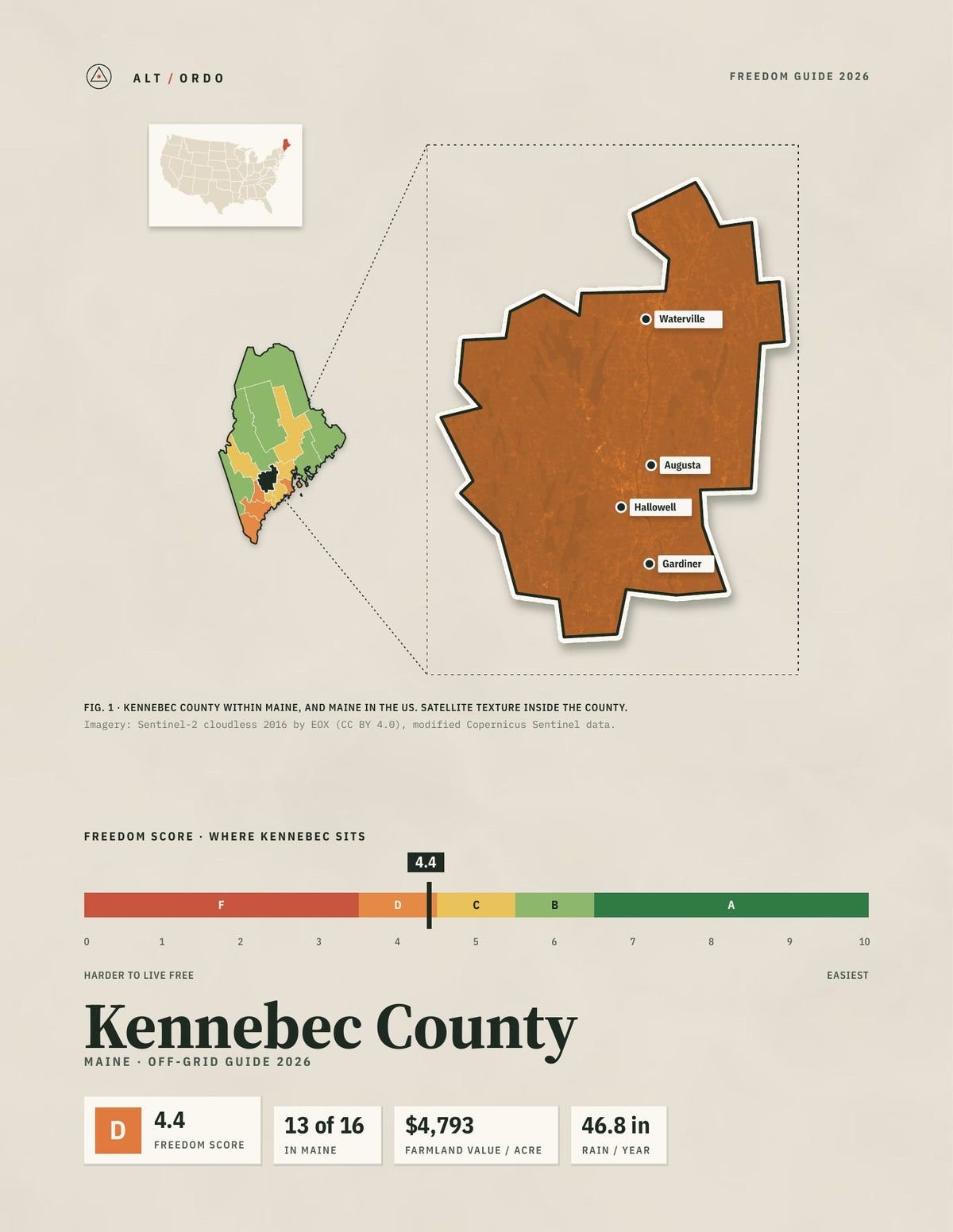 Kennebec County, Maine Off-Grid Guide 2026