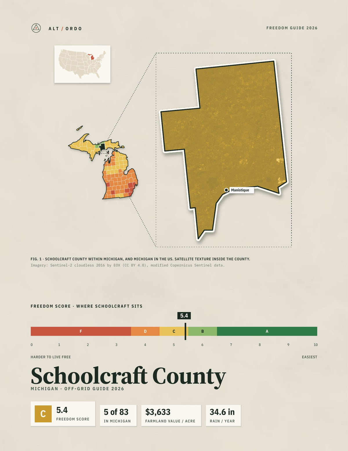 Schoolcraft County, Michigan Off-Grid Guide 2026