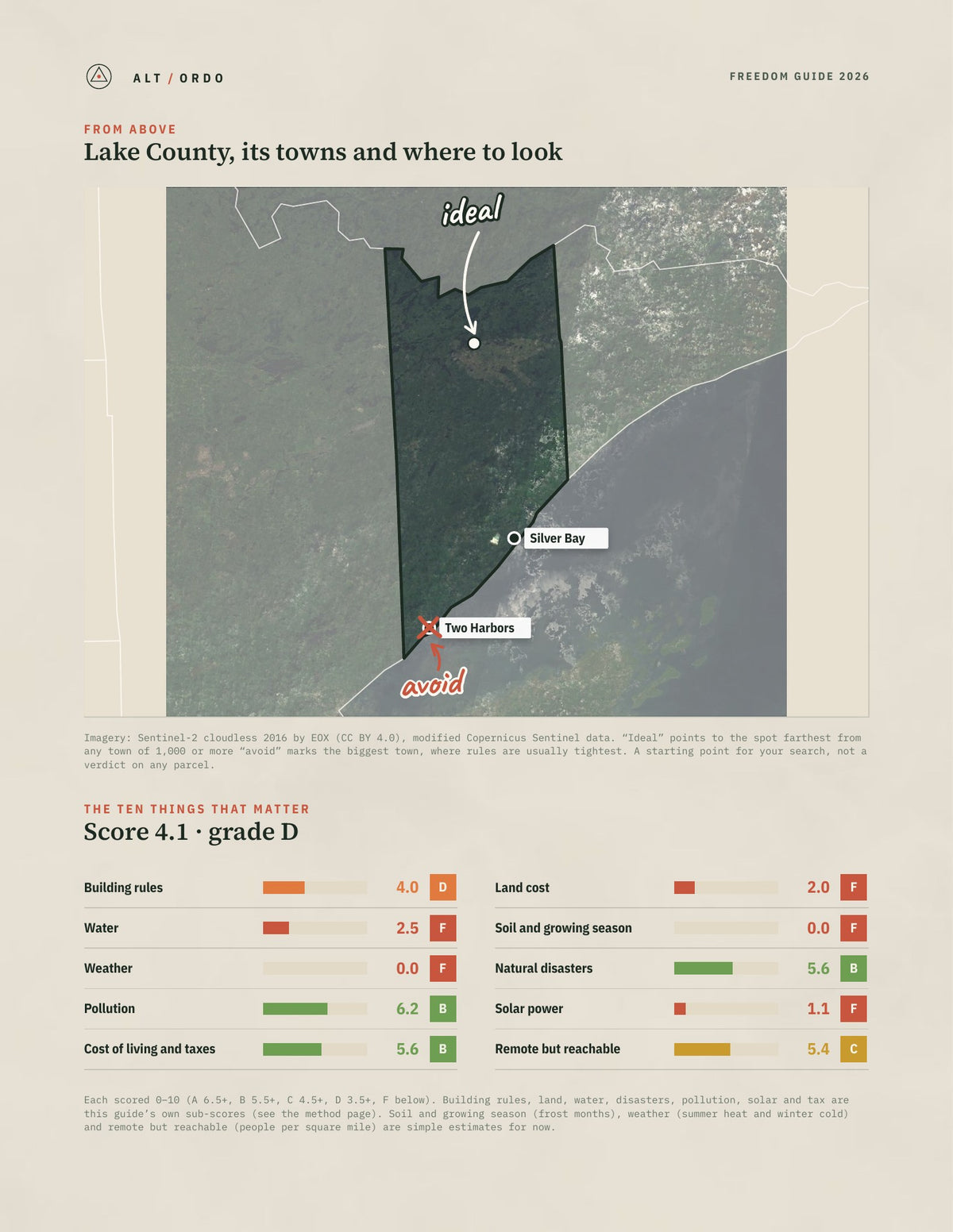 Lake County, Minnesota Off-Grid Guide 2026 from above