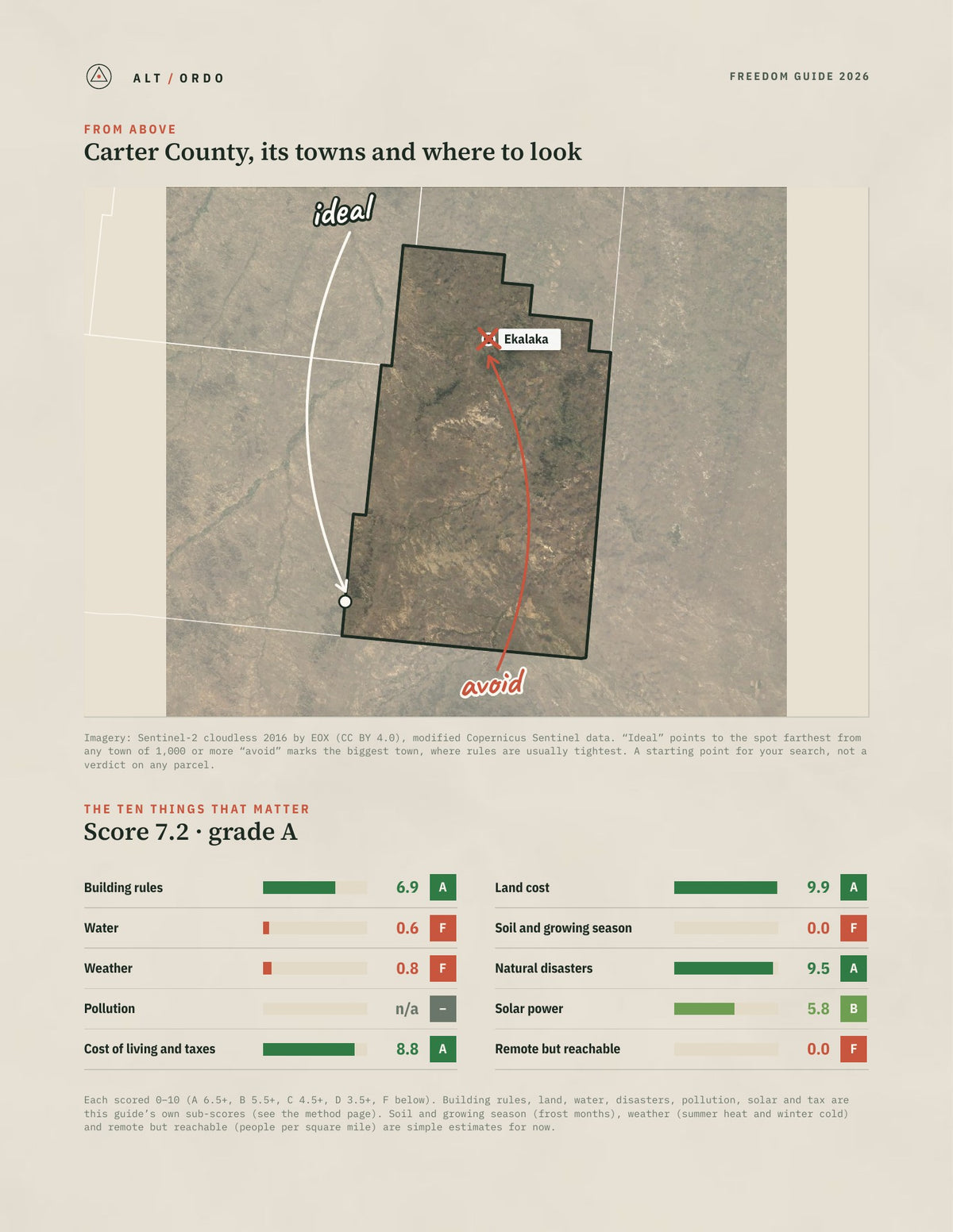 Carter County, Montana Off-Grid Guide 2026 from above