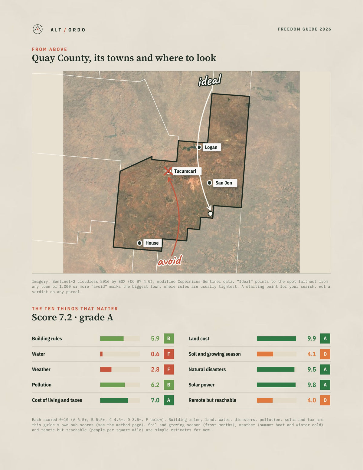 Quay County, New Mexico Off-Grid Guide 2026 from above