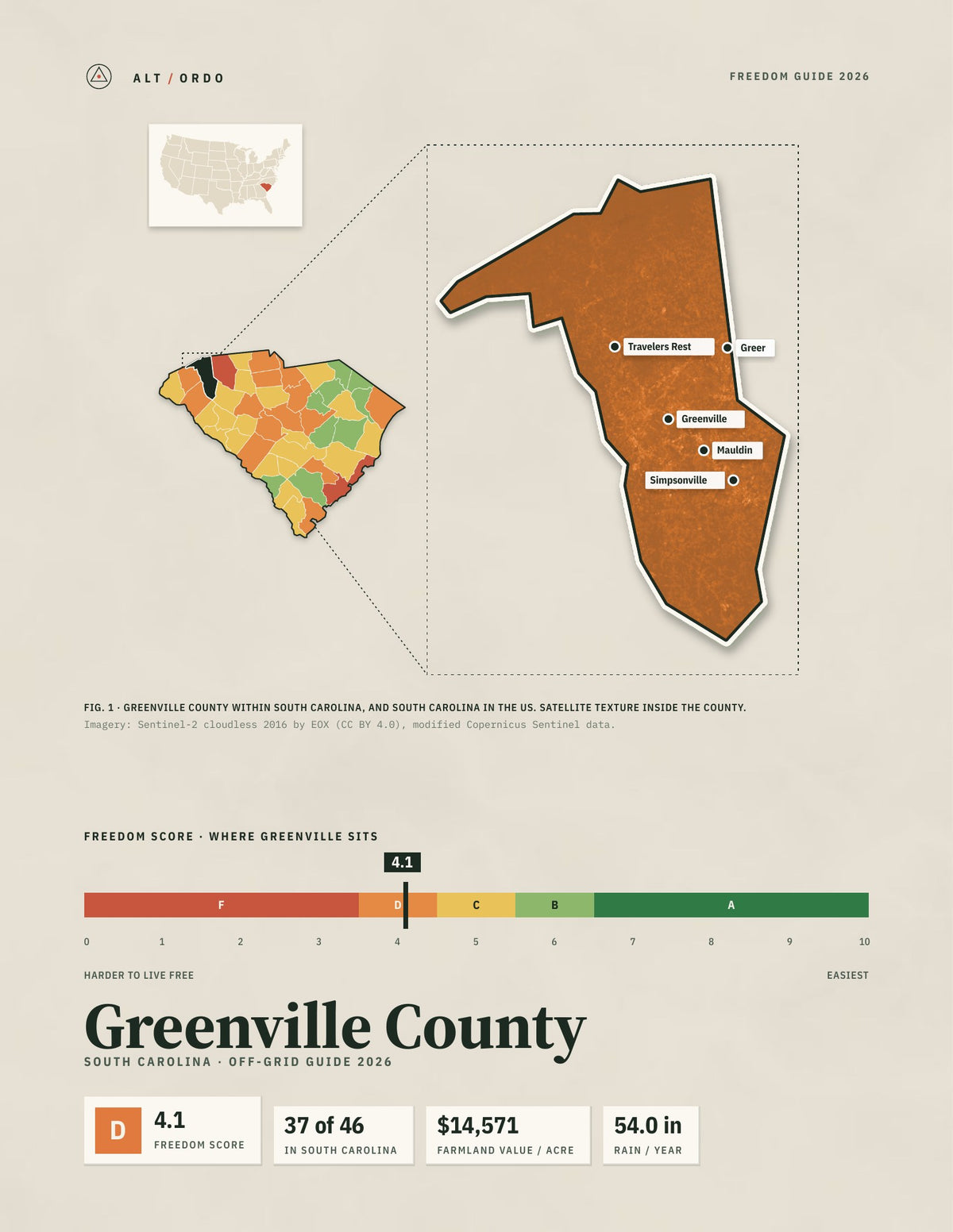 Greenville County, South Carolina Off-Grid Guide 2026