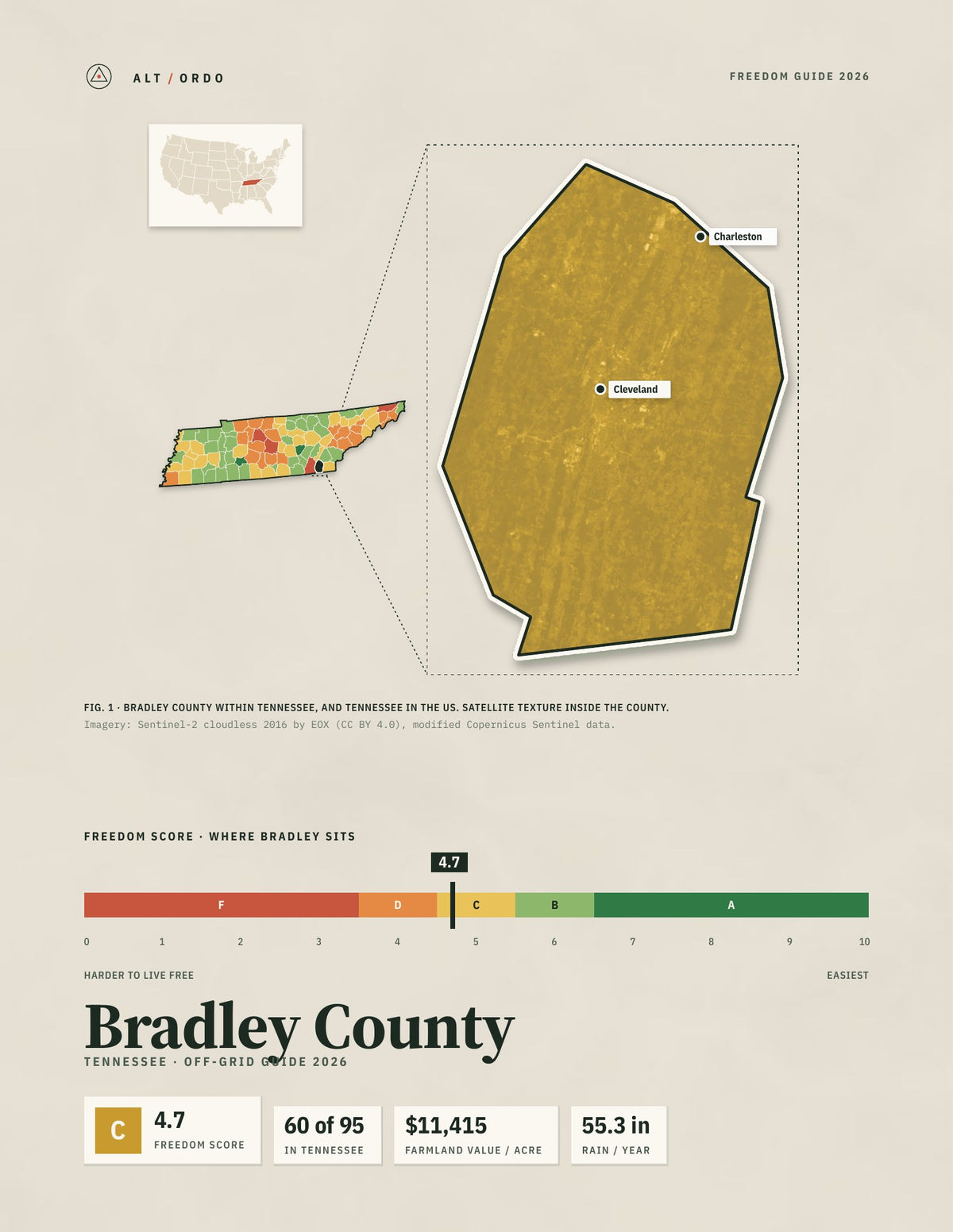Bradley County, Tennessee Off-Grid Guide 2026