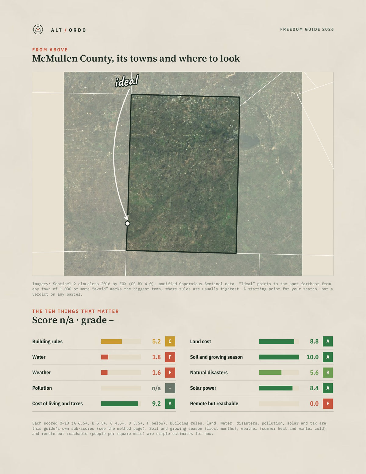 McMullen County, Texas Off-Grid Guide 2026 from above