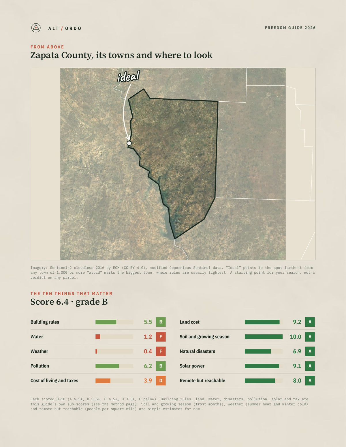 Zapata County, Texas Off-Grid Guide 2026 from above