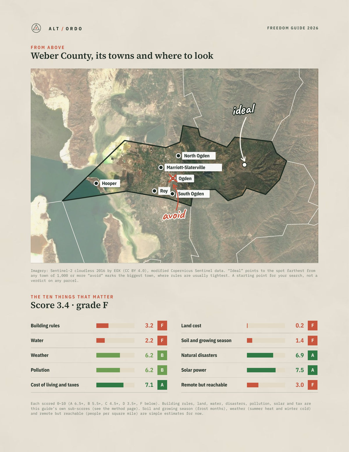 Weber County, Utah Off-Grid Guide 2026 from above