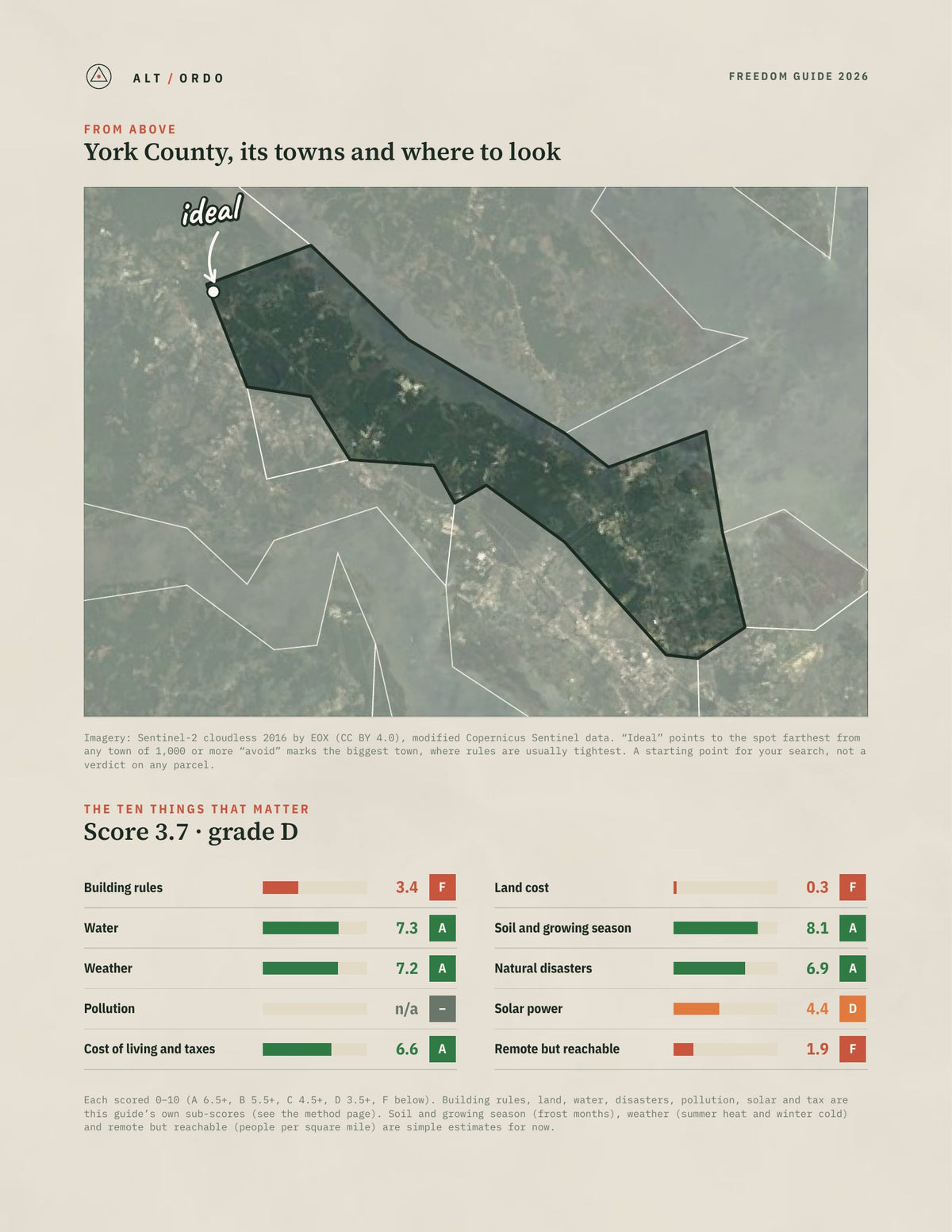 York County, Virginia Off-Grid Guide 2026 from above