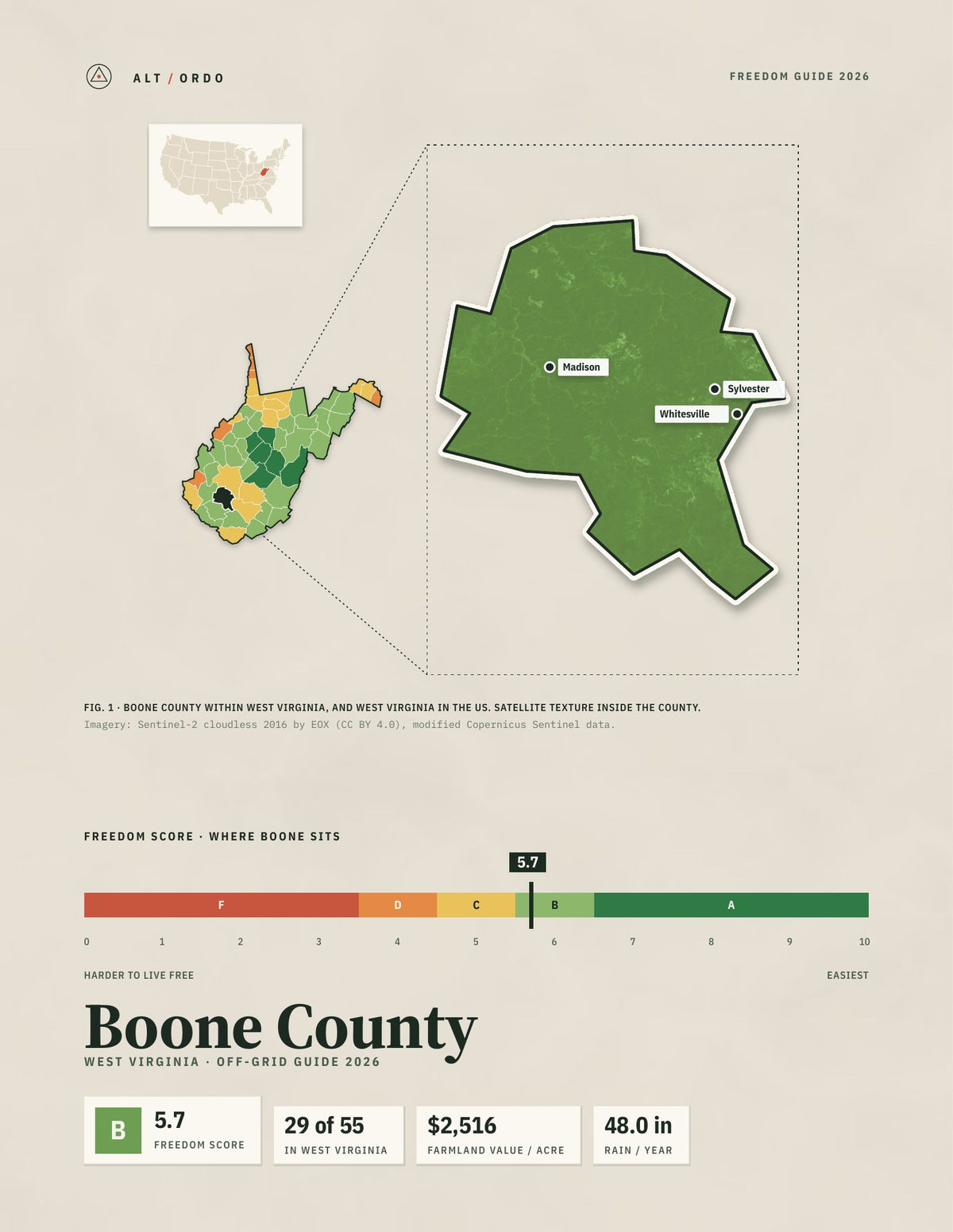 Boone County, West Virginia Off-Grid Guide 2026