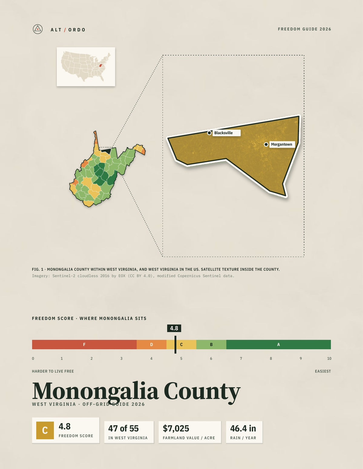 Monongalia County, West Virginia Off-Grid Guide 2026