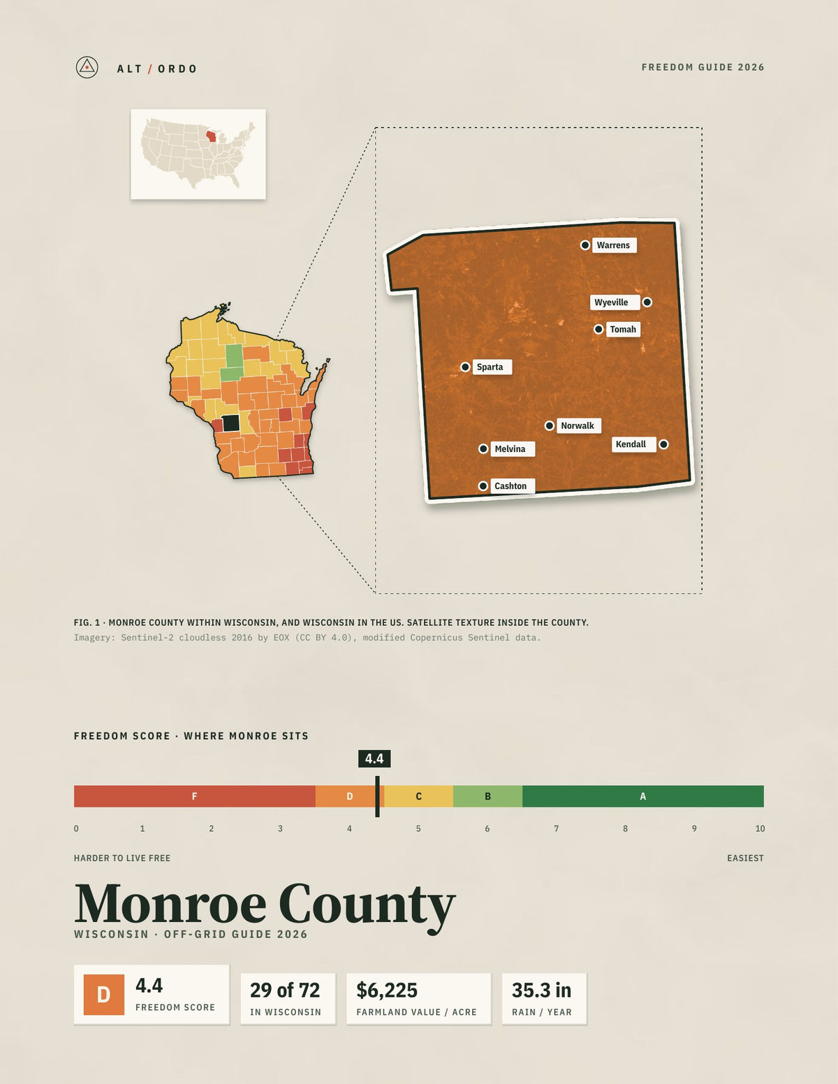 Monroe County, Wisconsin Off-Grid Guide 2026