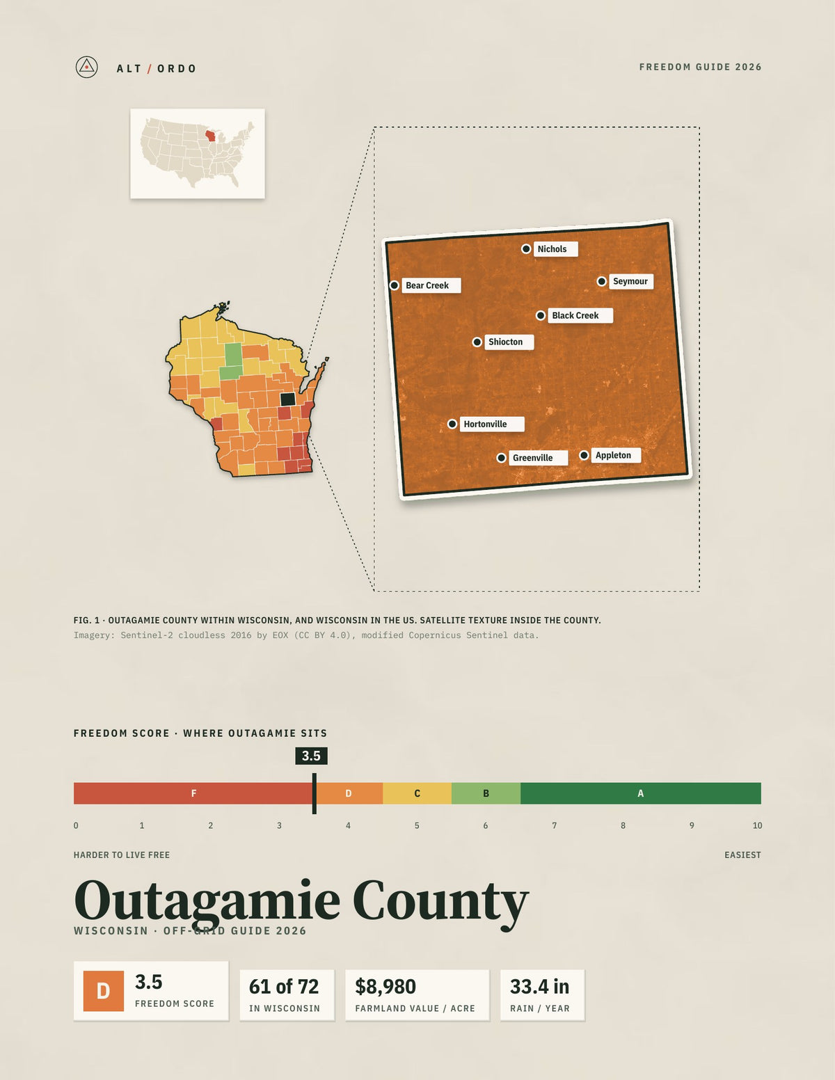 Outagamie County, Wisconsin Off-Grid Guide 2026
