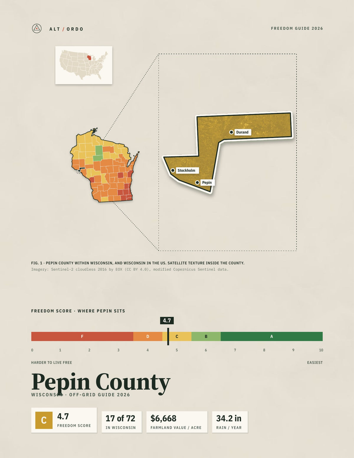 Pepin County, Wisconsin Off-Grid Guide 2026