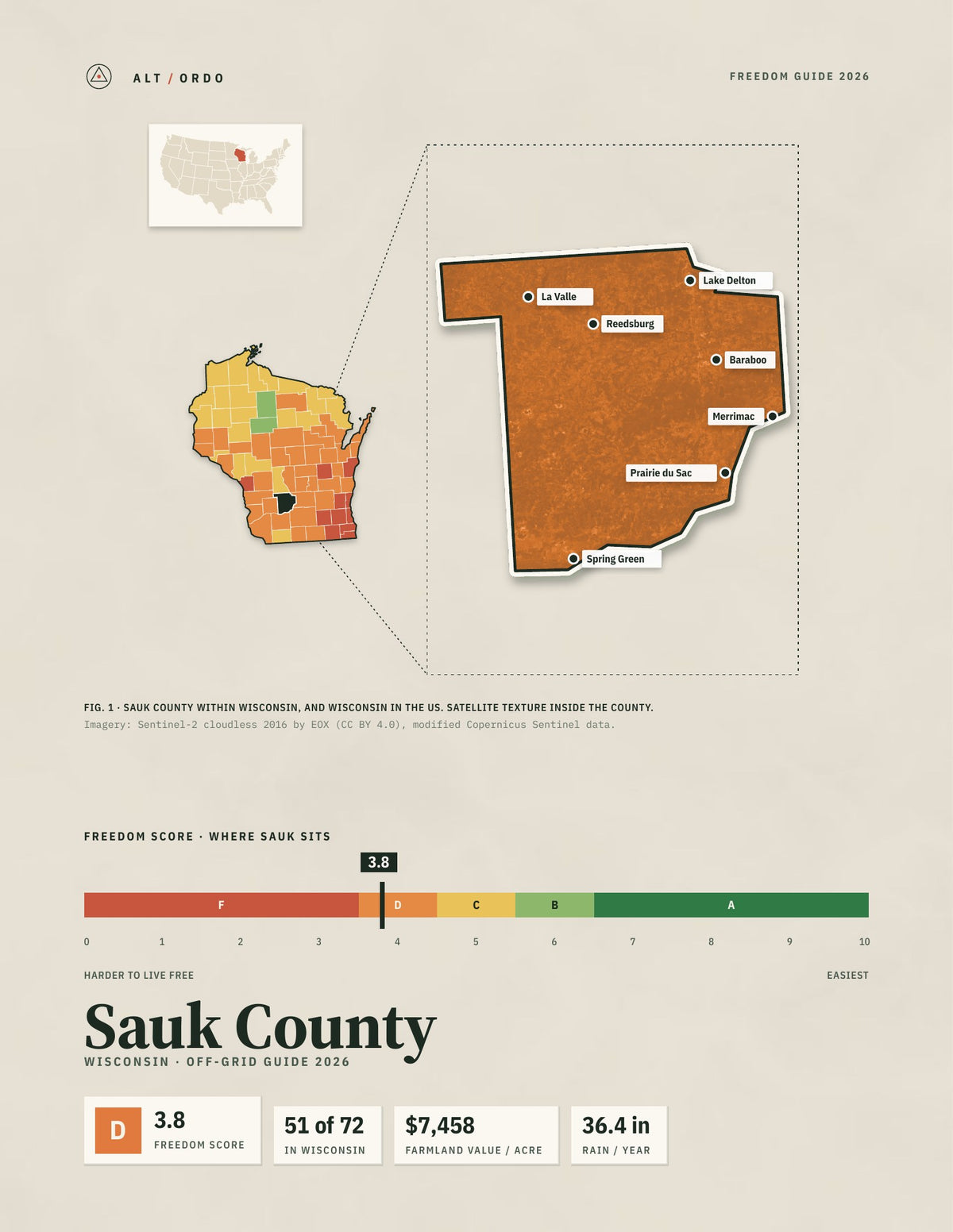 Sauk County, Wisconsin Off-Grid Guide 2026