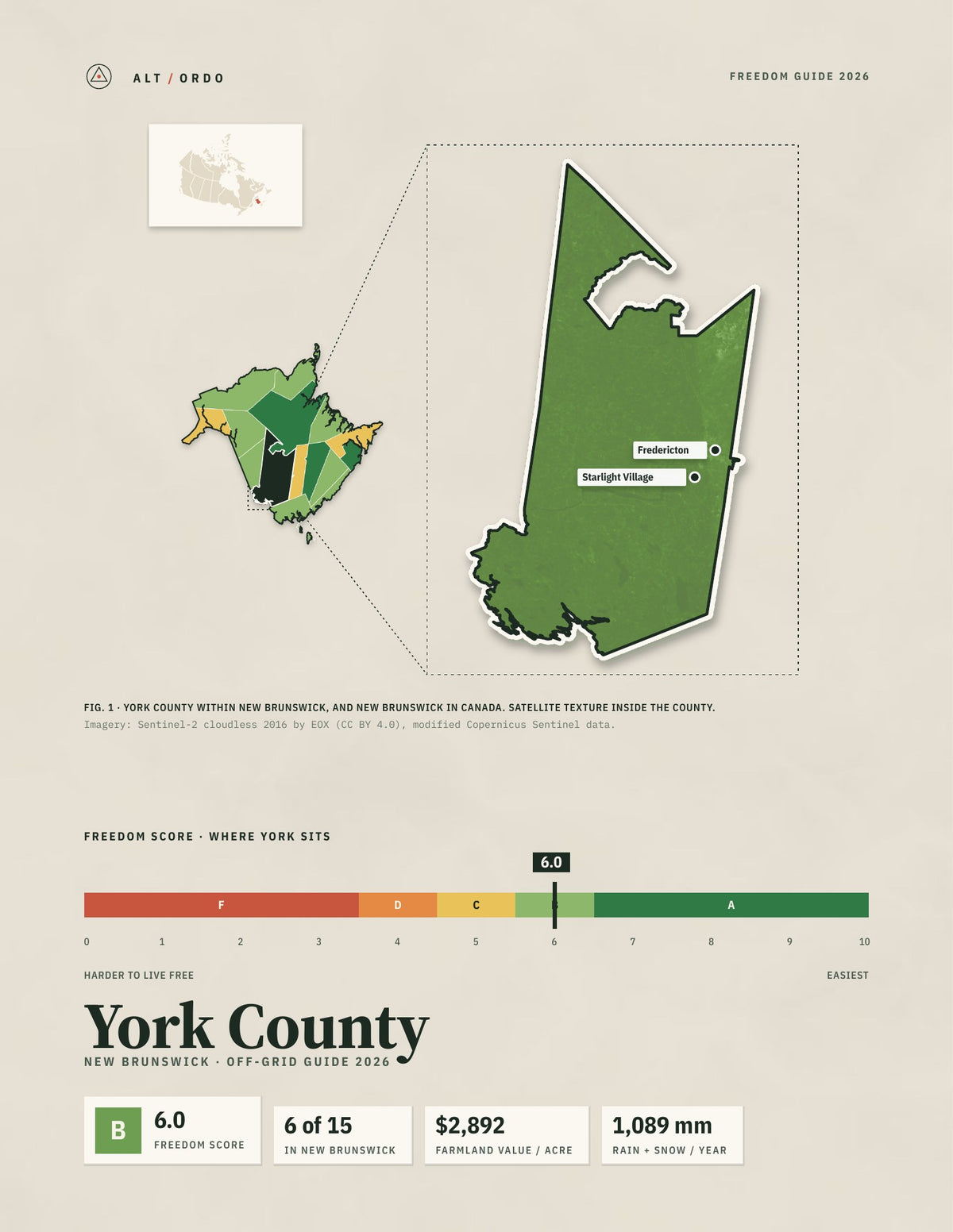 York County, New Brunswick Off-Grid Guide 2026