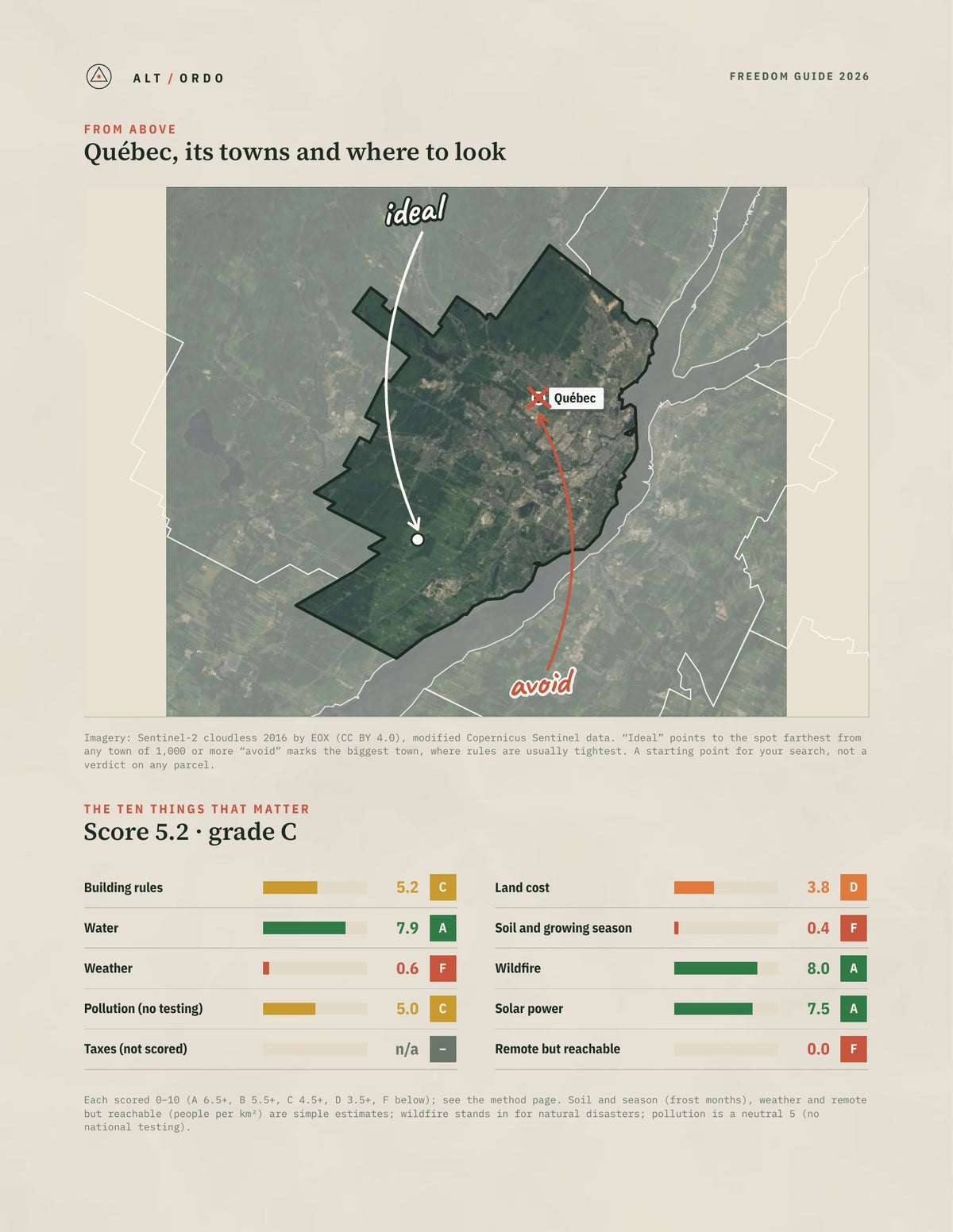 Québec, Quebec Off-Grid Guide 2026 from above