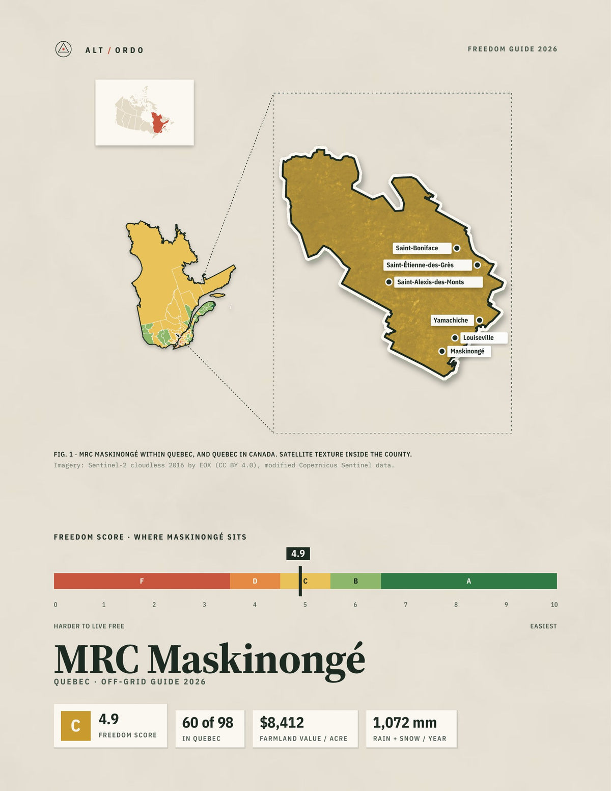 MRC Maskinongé, Quebec Off-Grid Guide 2026