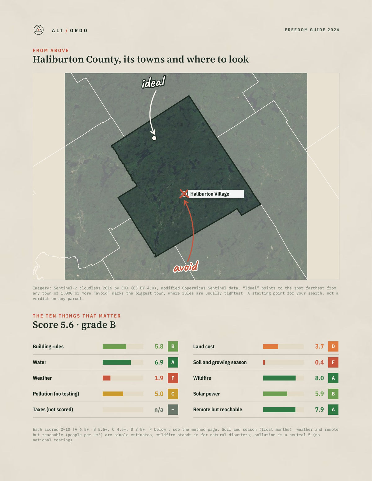 Haliburton County, Ontario Off-Grid Guide 2026 from above