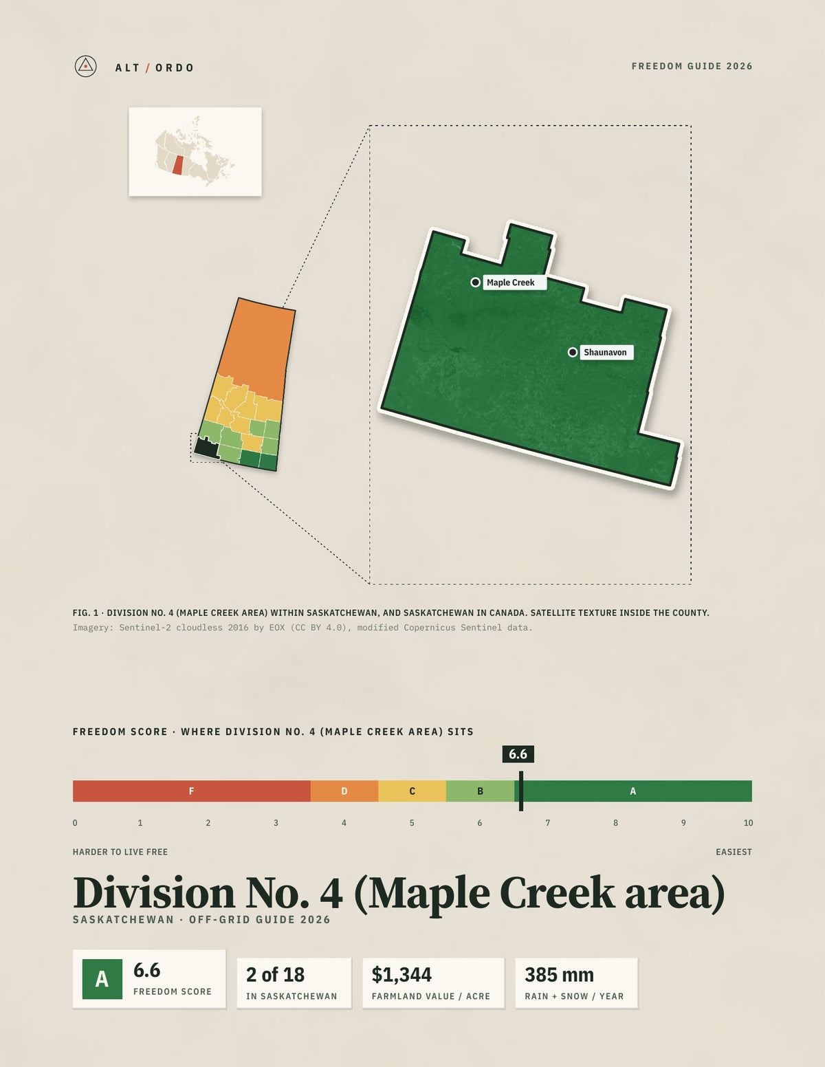Division No. 4 (Maple Creek area), Saskatchewan Off-Grid Guide 2026