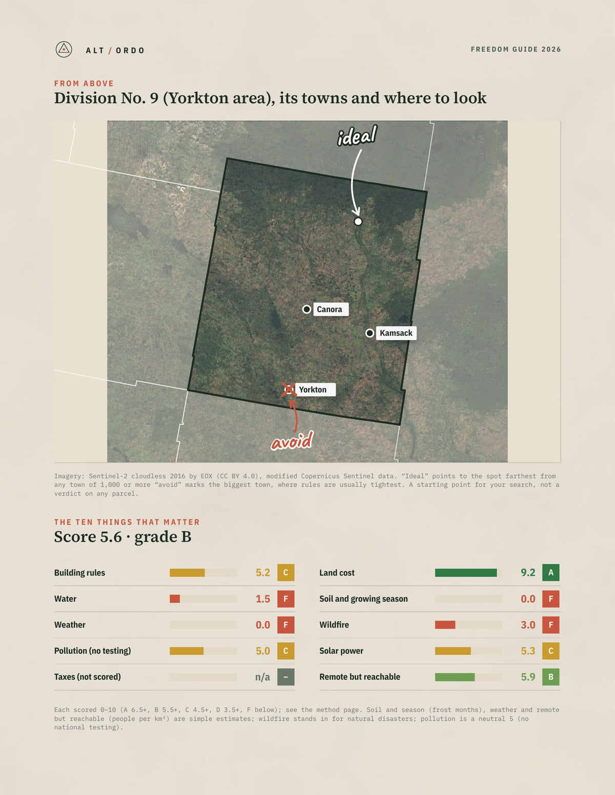 Division No. 9 (Yorkton area), Saskatchewan Off-Grid Guide 2026 from above