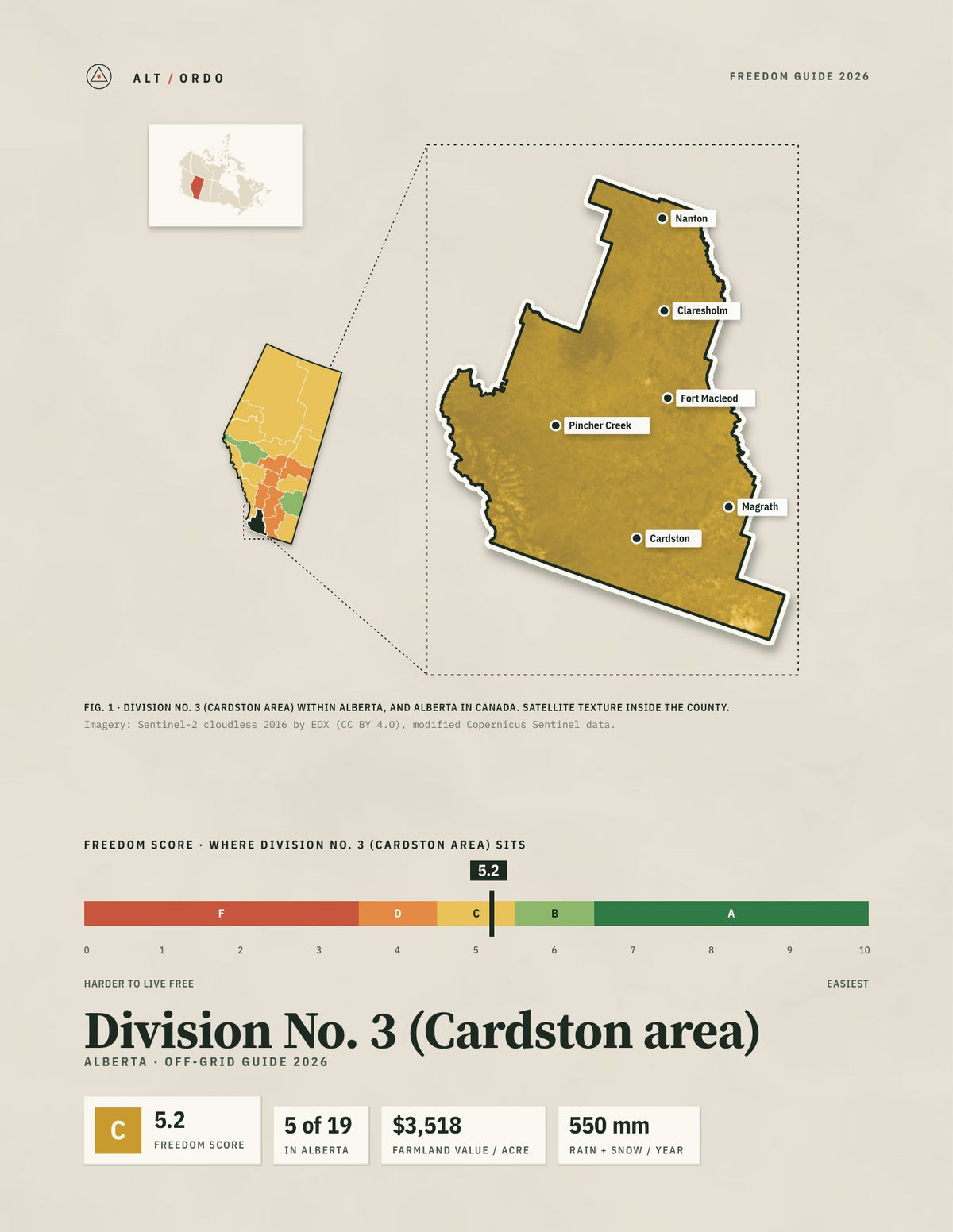 Division No. 3 (Cardston area), Alberta Off-Grid Guide 2026