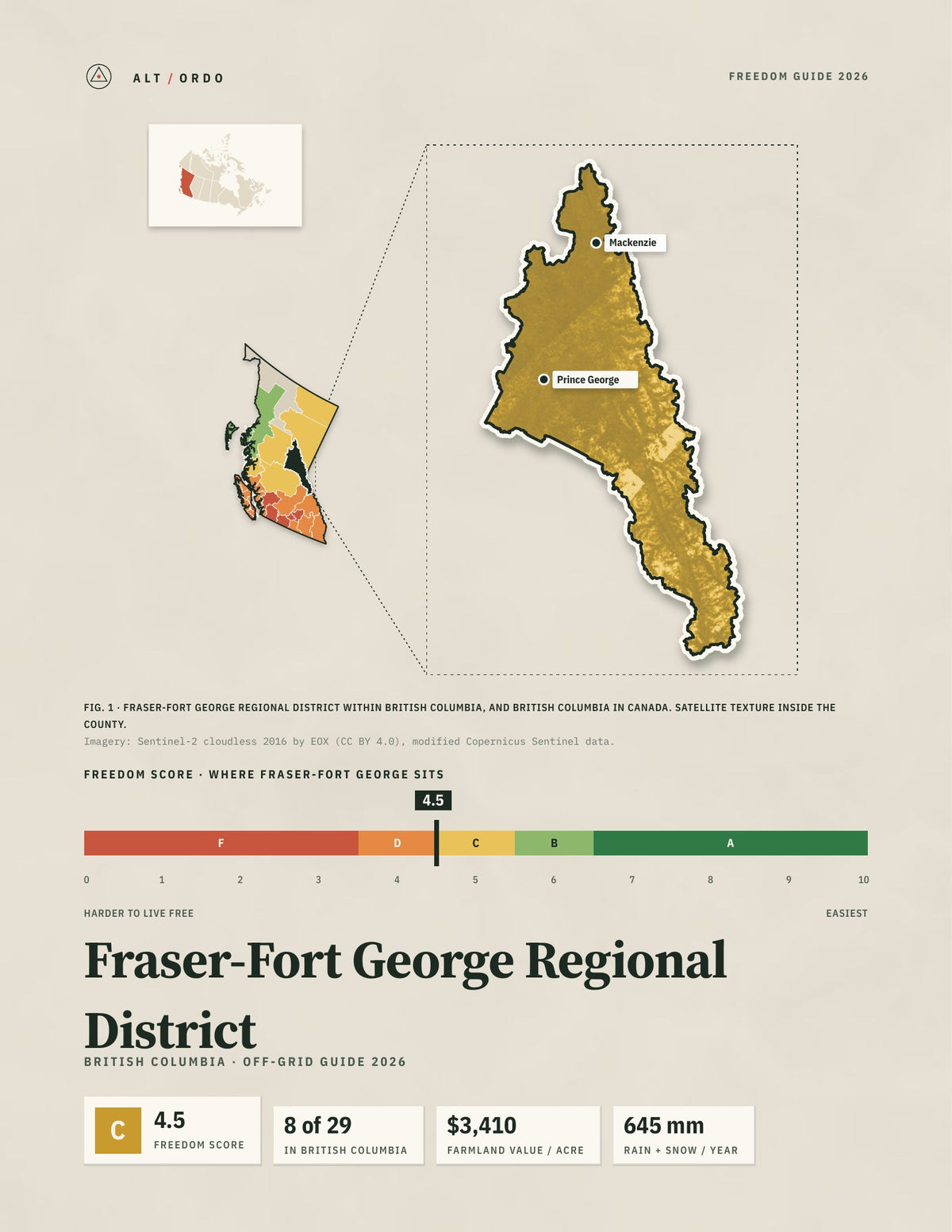 Fraser-Fort George Regional District, British Columbia Off-Grid Guide 2026