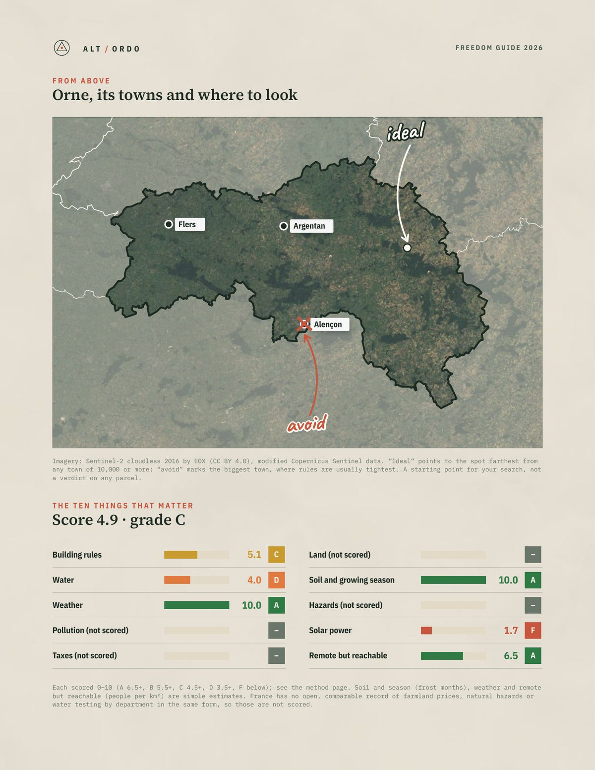 Orne, France Off-Grid Guide 2026 from above