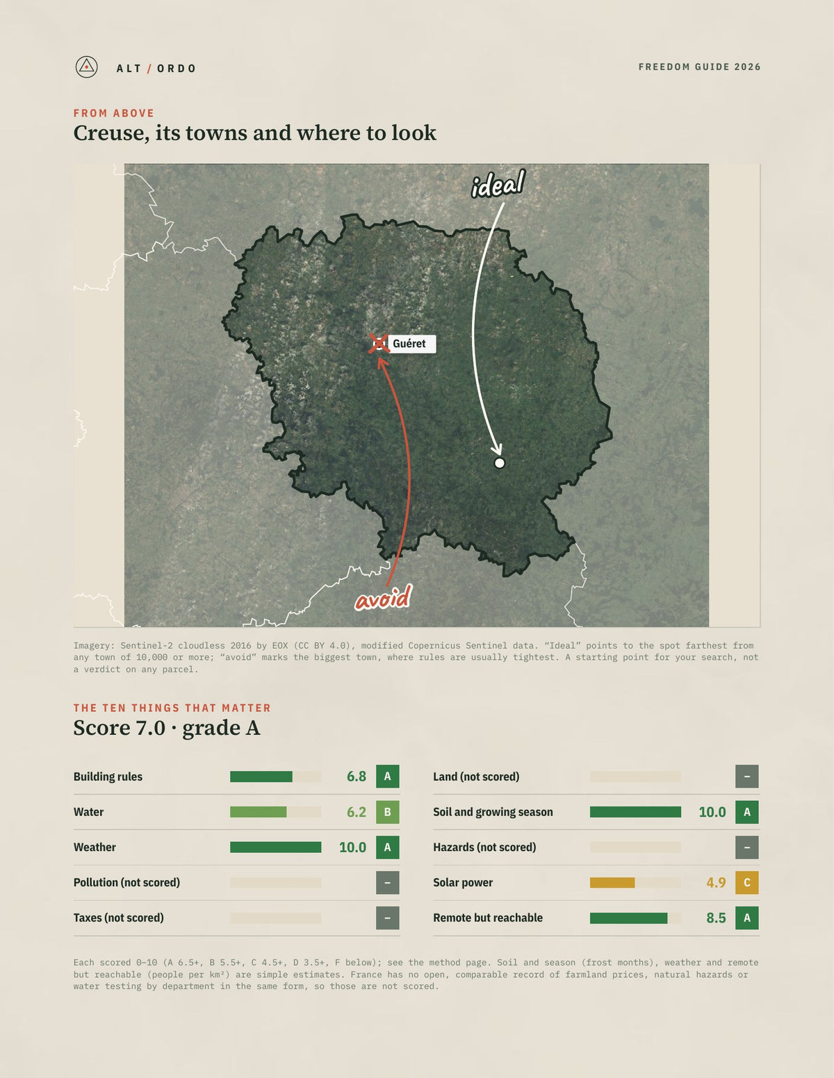 Creuse, France Off-Grid Guide 2026 from above