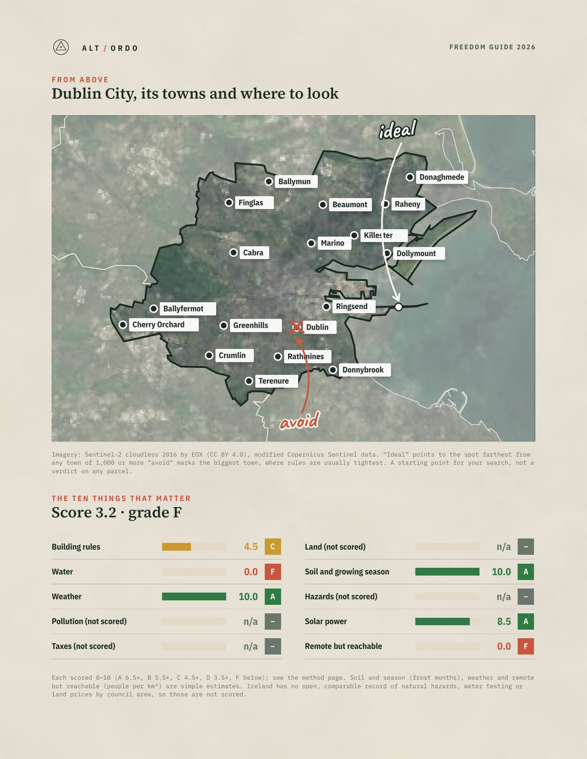 Dublin City, Leinster Off-Grid Guide 2026 from above