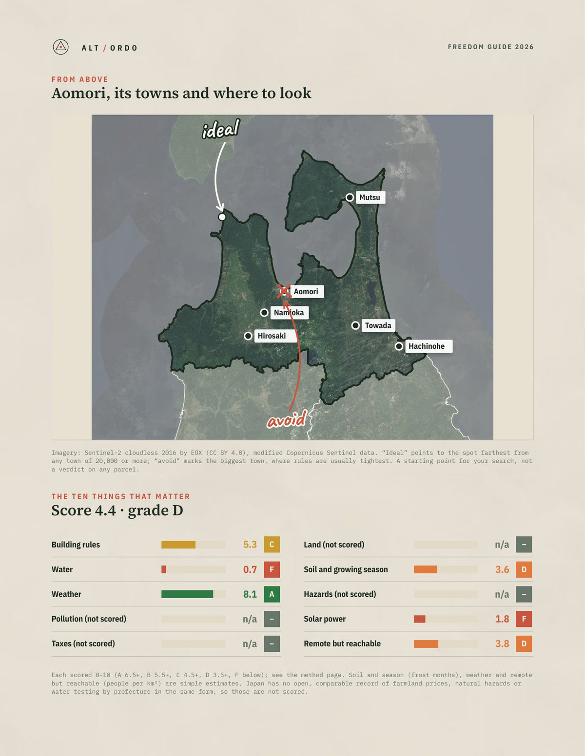 Aomori, Japan Off-Grid Guide 2026 from above