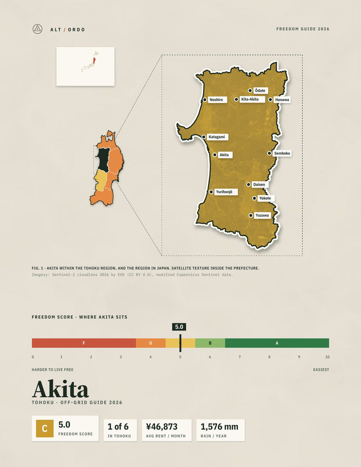 Akita, Japan Off-Grid Guide 2026