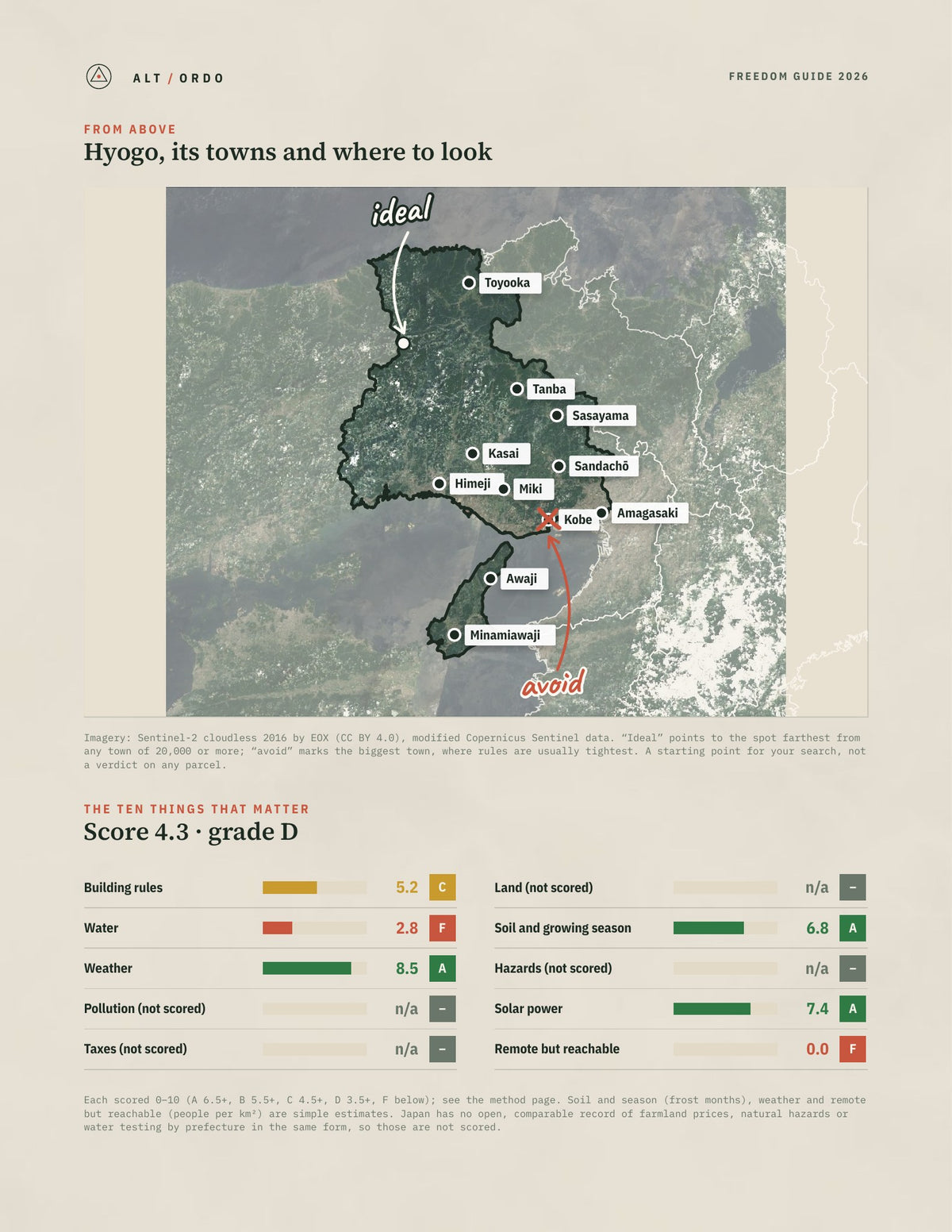 Hyogo, Japan Off-Grid Guide 2026 from above